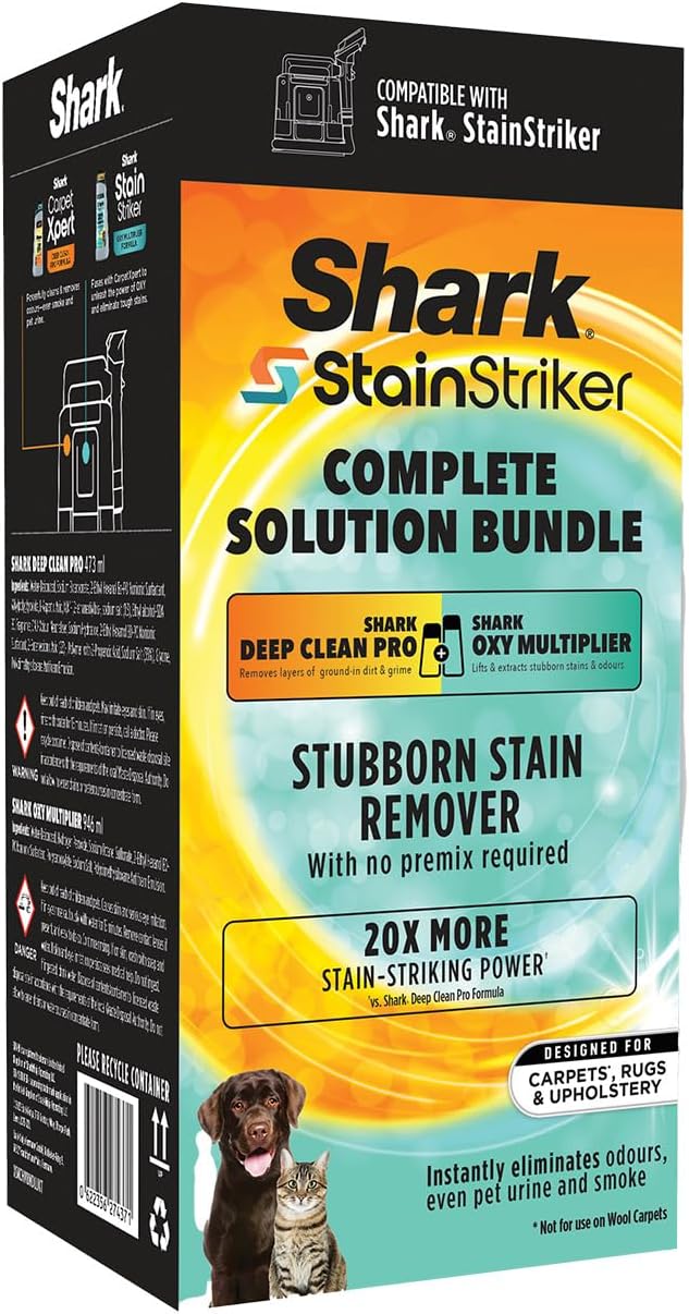 Shark StainStriker Cleaning Solution Bundle - 946ml Oxy Multiplier & 473ml Deep Clean Pro Refill