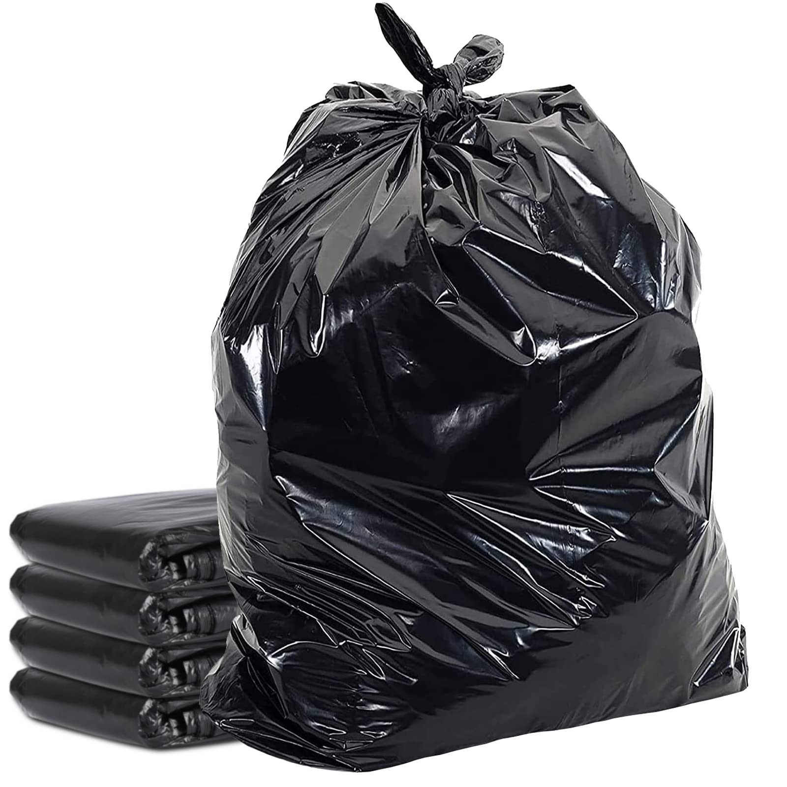 HomeSmith Extra Large & Extra Heavy Duty Refuse Sacks - 120L Capacity, 50 Count, Black