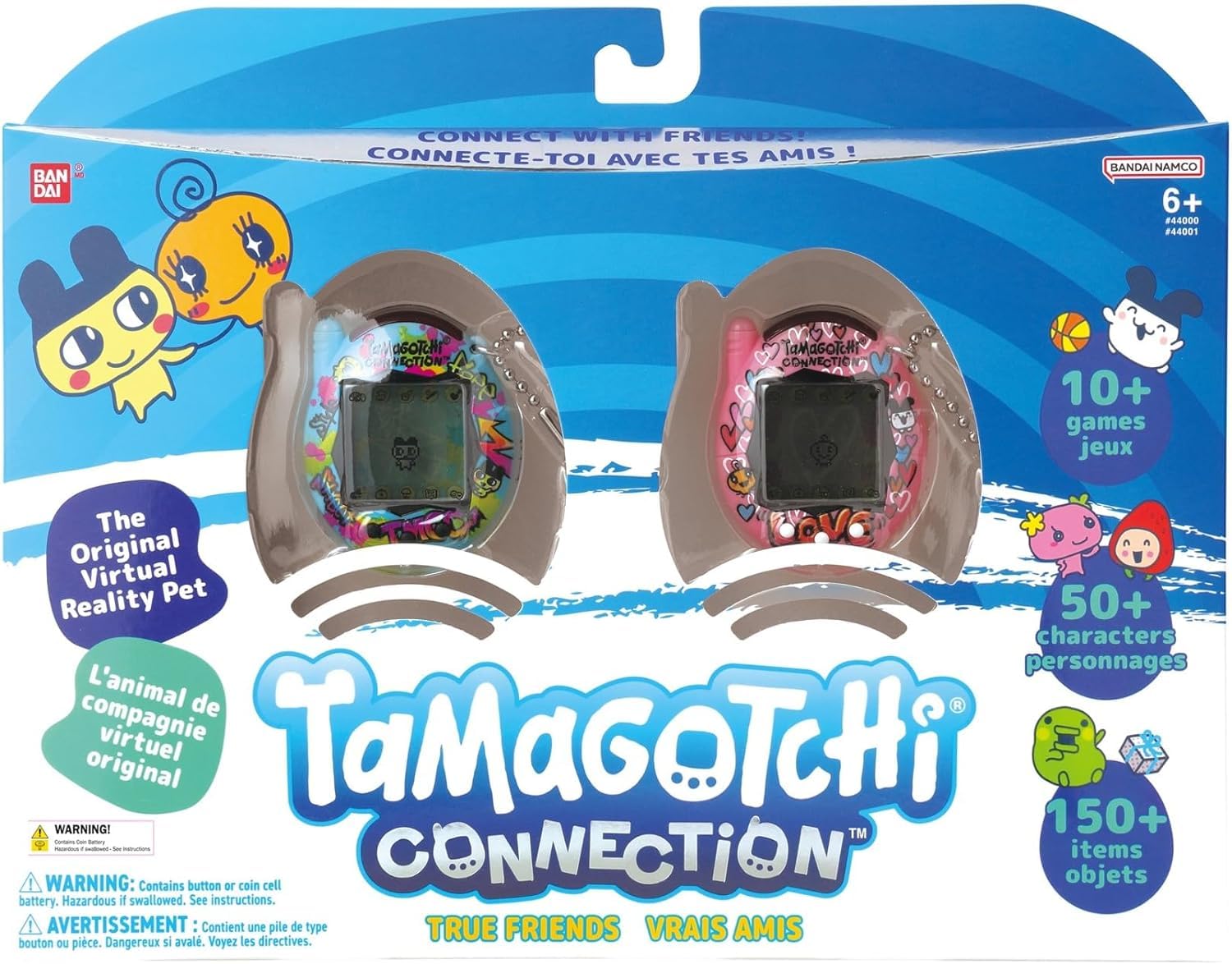 Tamagotchi Connection Double Pack - Infrared Connected Virtual Pets for Kids 8+ 1