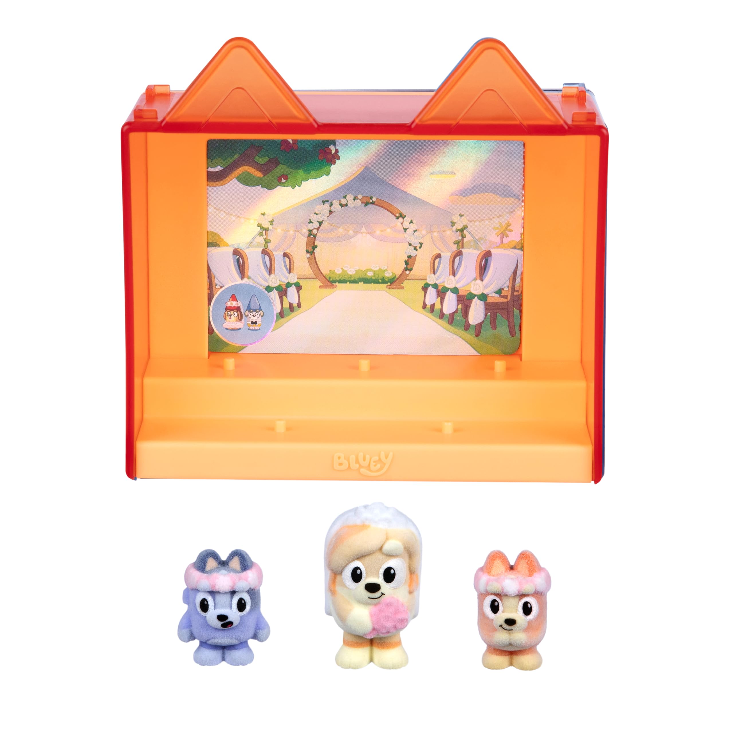 Bluey Fuzzies Episode Pack: The Sign with 3 Specially Flocked Collectible Figures | Ages 3+