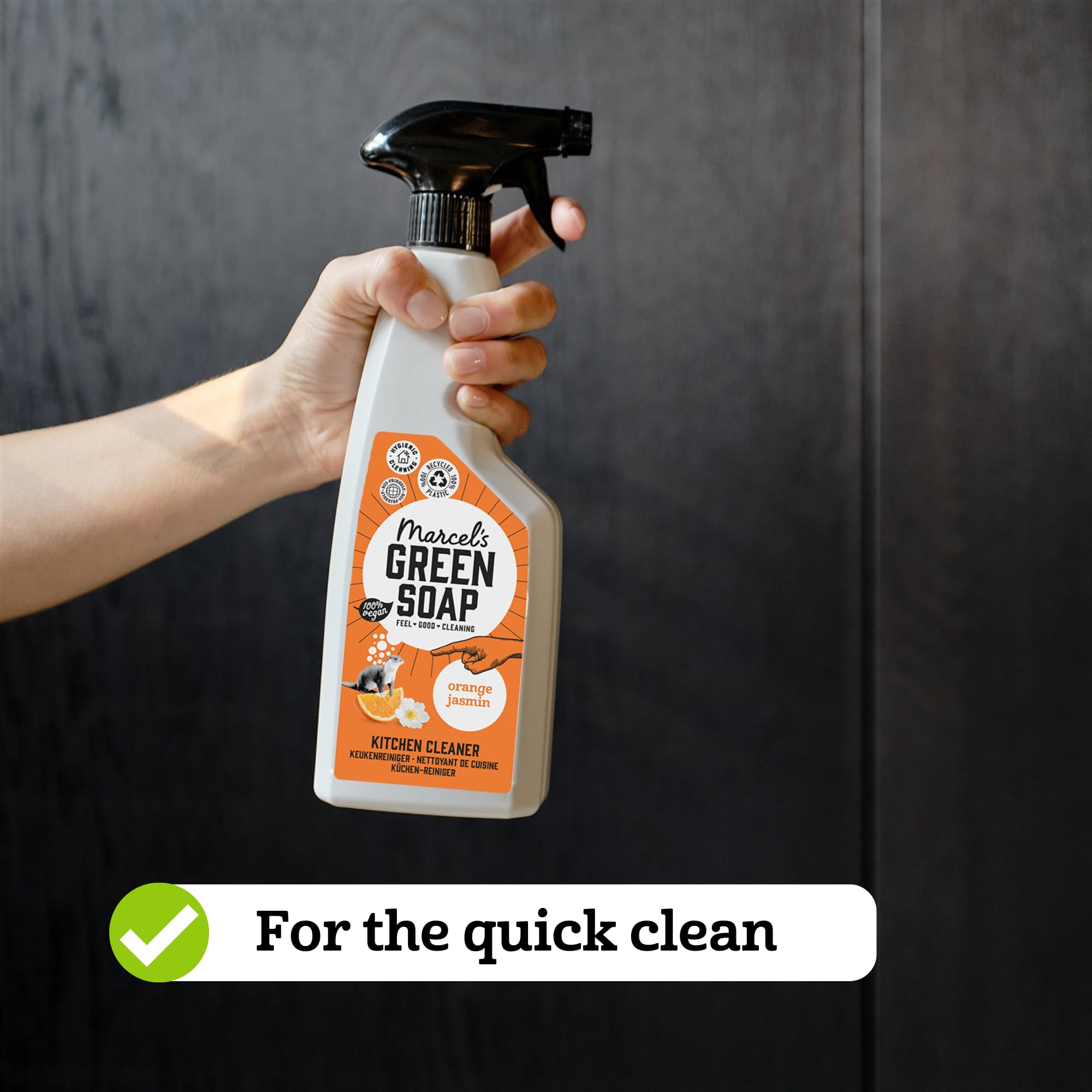 Marcel's Green Soap Kitchen Cleaner Spray - Degreasing | Orange & Jasmine Scent | 500 ml 4