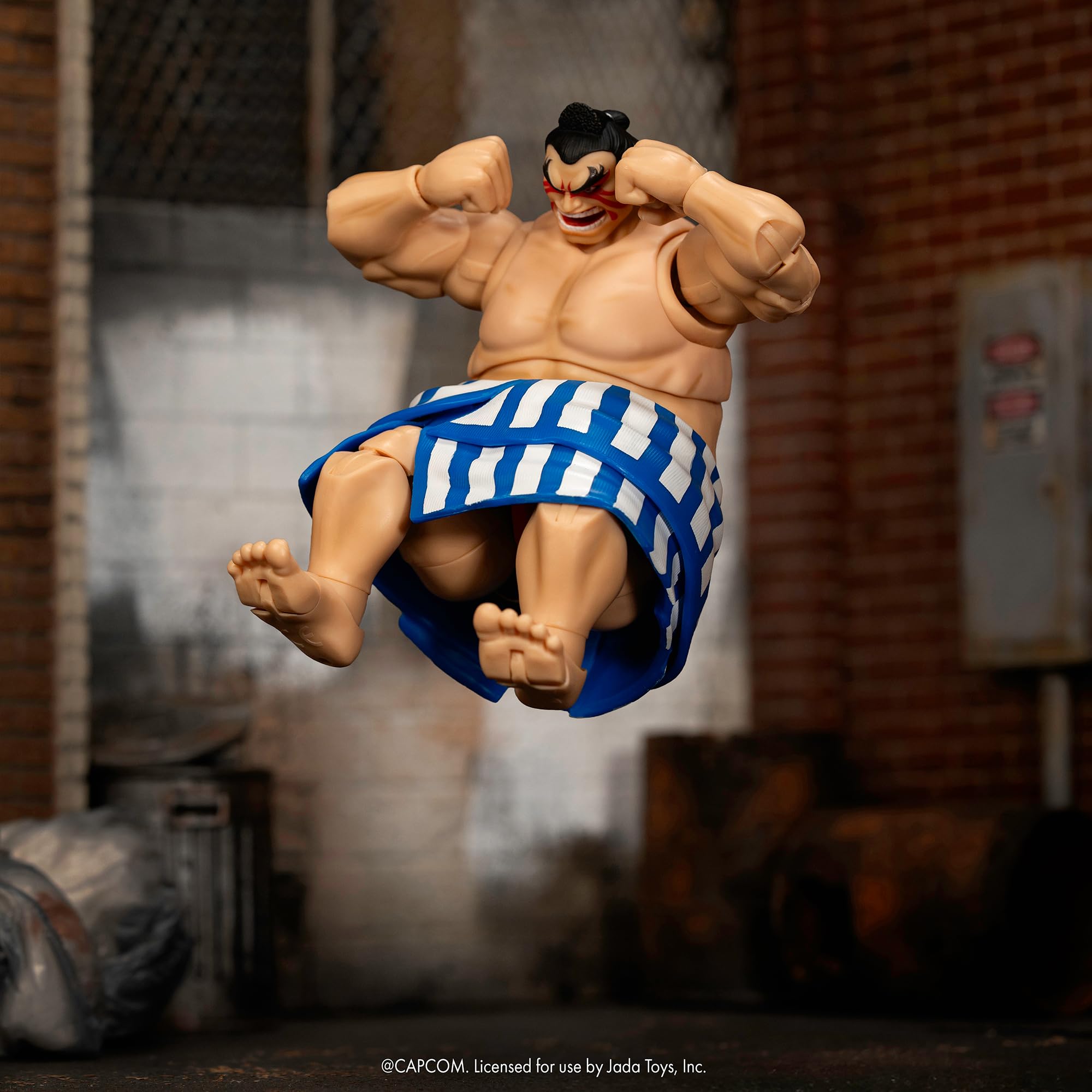 Jada Street Fighter II E. Honda Action Figure - 16 cm Tall, Fully Articulated, Collector Packaging 5