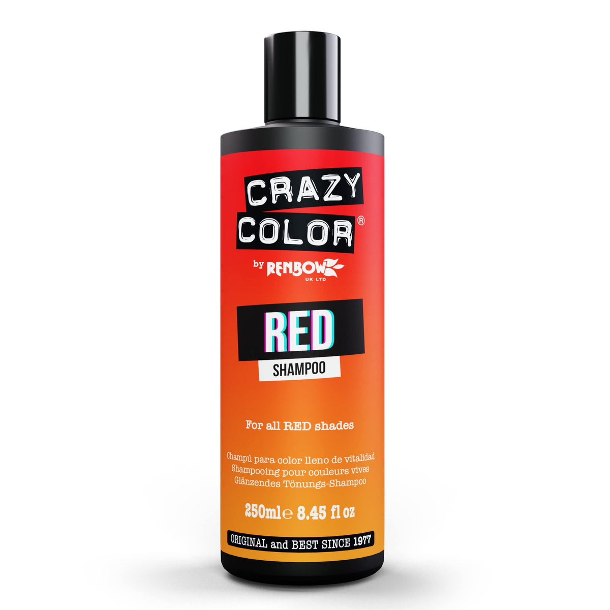 Crazy Color Red Shampoo - Color Protection | 250 ml | Vegan & Cruelty-Free