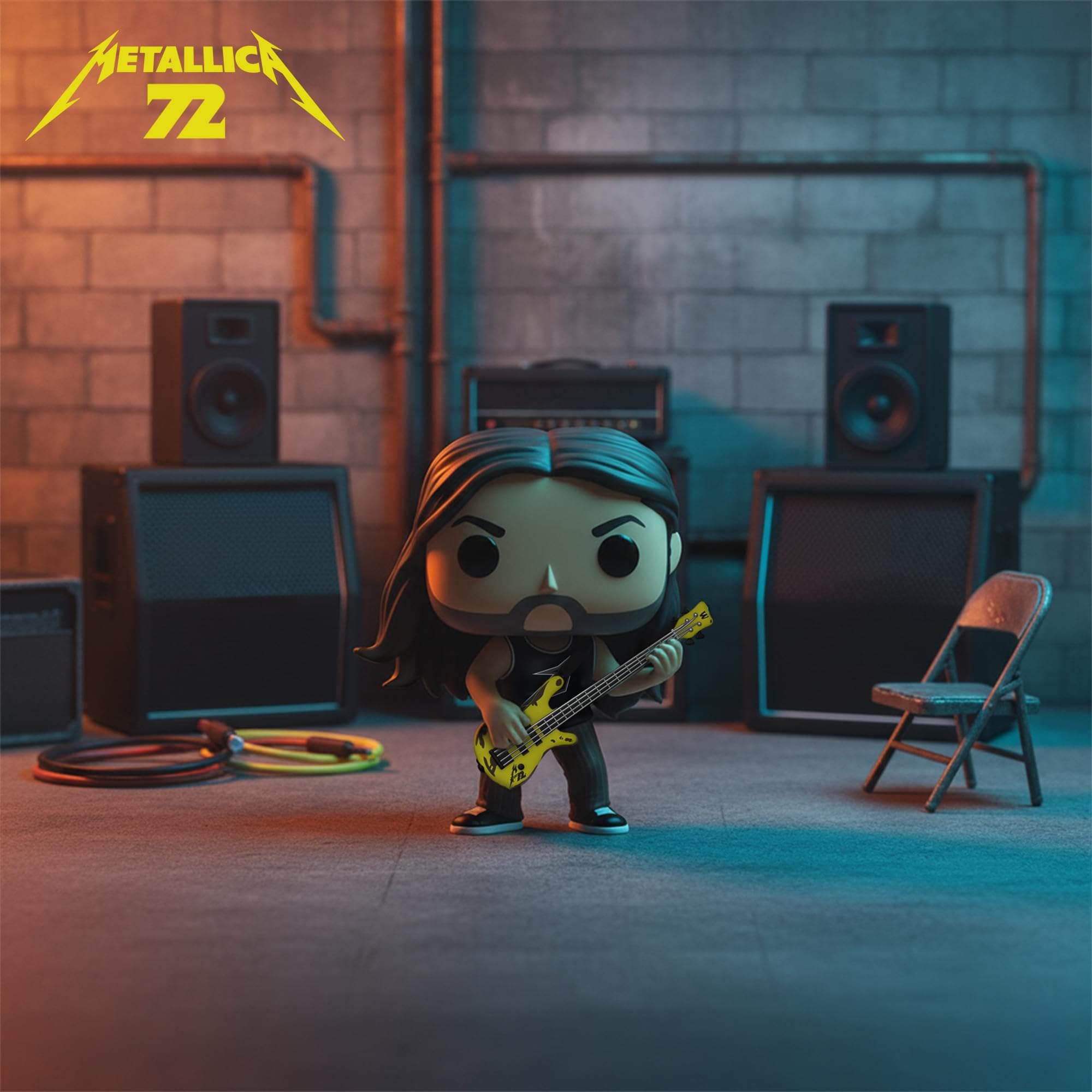 Funko Pop! Rocks: Robert Trujillo (Metallica) Collectible Vinyl Figure | Approx 3.75 Inches Tall 4