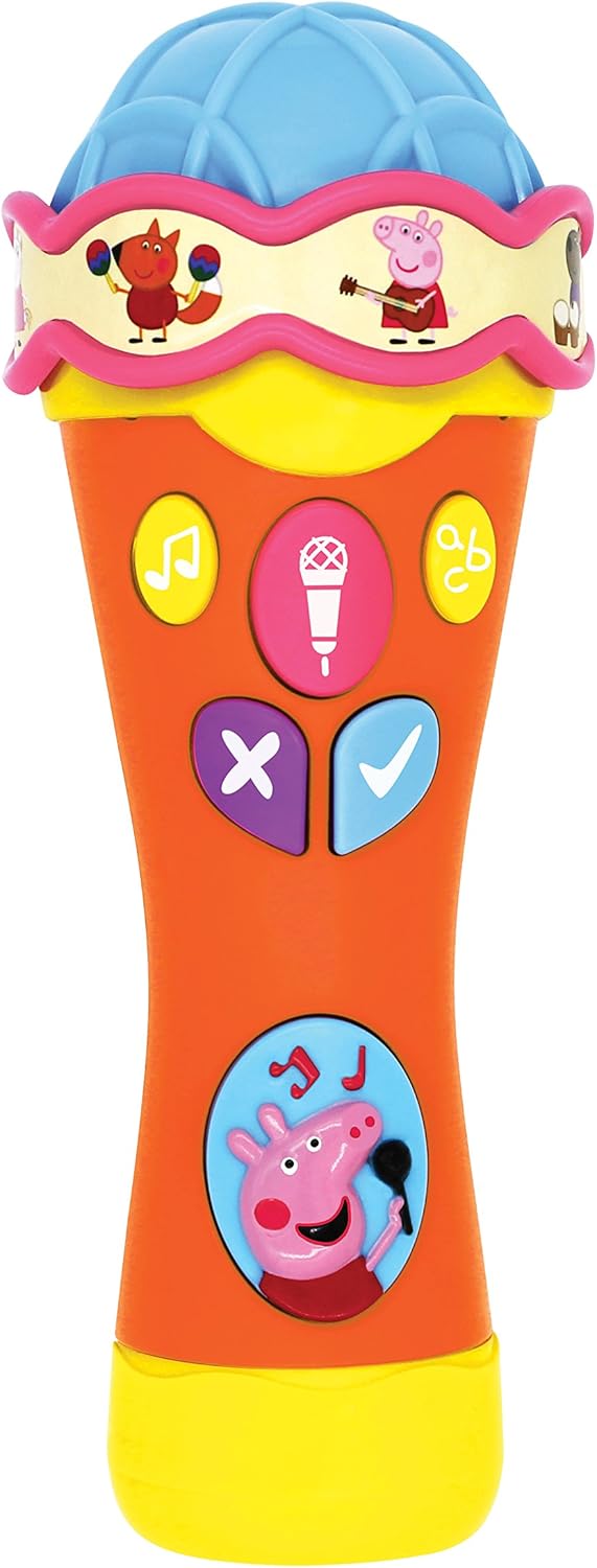 Peppa Pig Singalong & Learn Microphone - Interactive Musical Toy for Toddlers 2-5 Years 1