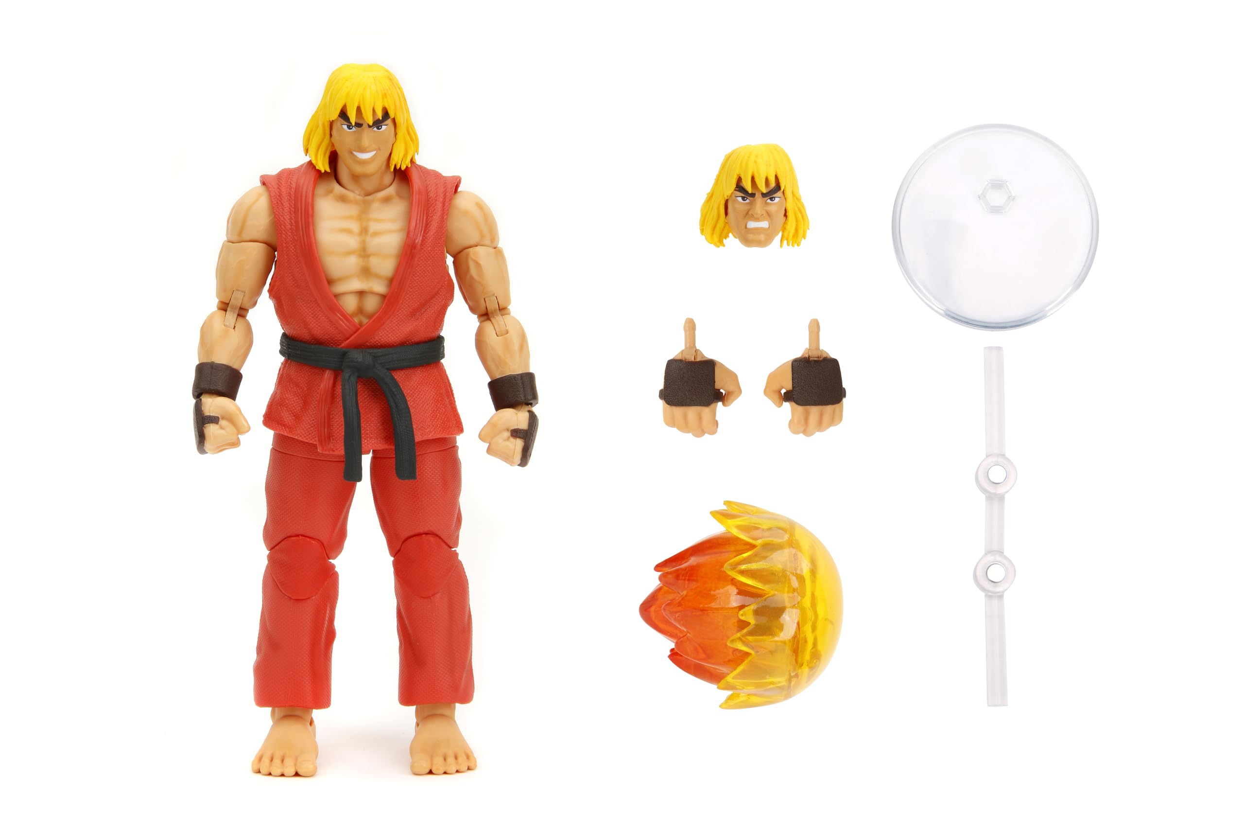 Jada Ken Masters Street Fighter 6" Deluxe Collector Action Figure | 15cm | Unisex Children
