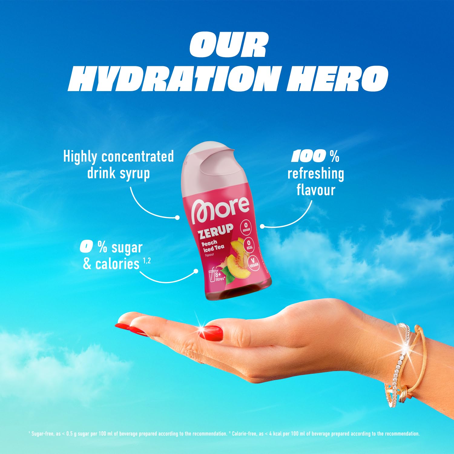 MORE NUTRITION Zerup Syrup - Zero Calorie, Highly Concentrated Apple Cranberry Flavor | 65 ml 2