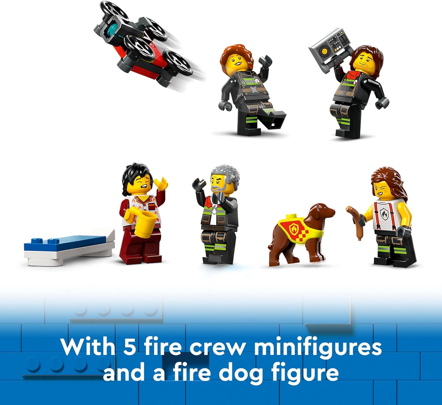 LEGO City Fire Station Playset with Fire Engine & Minifigures - 6+ Years 2