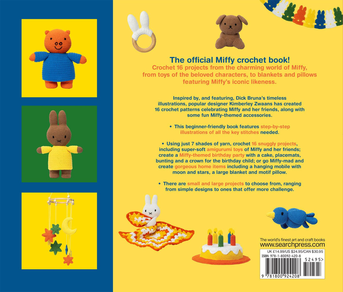 Search Press The Miffy Crochet Book - 16 Projects | Paperback | English