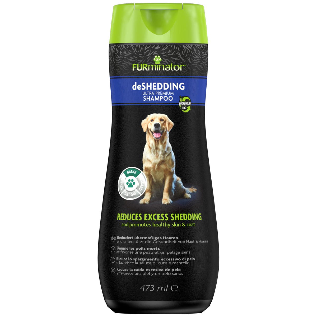 FURminator Deshedding Shampoo for Dogs - 473ml, Natural Scent