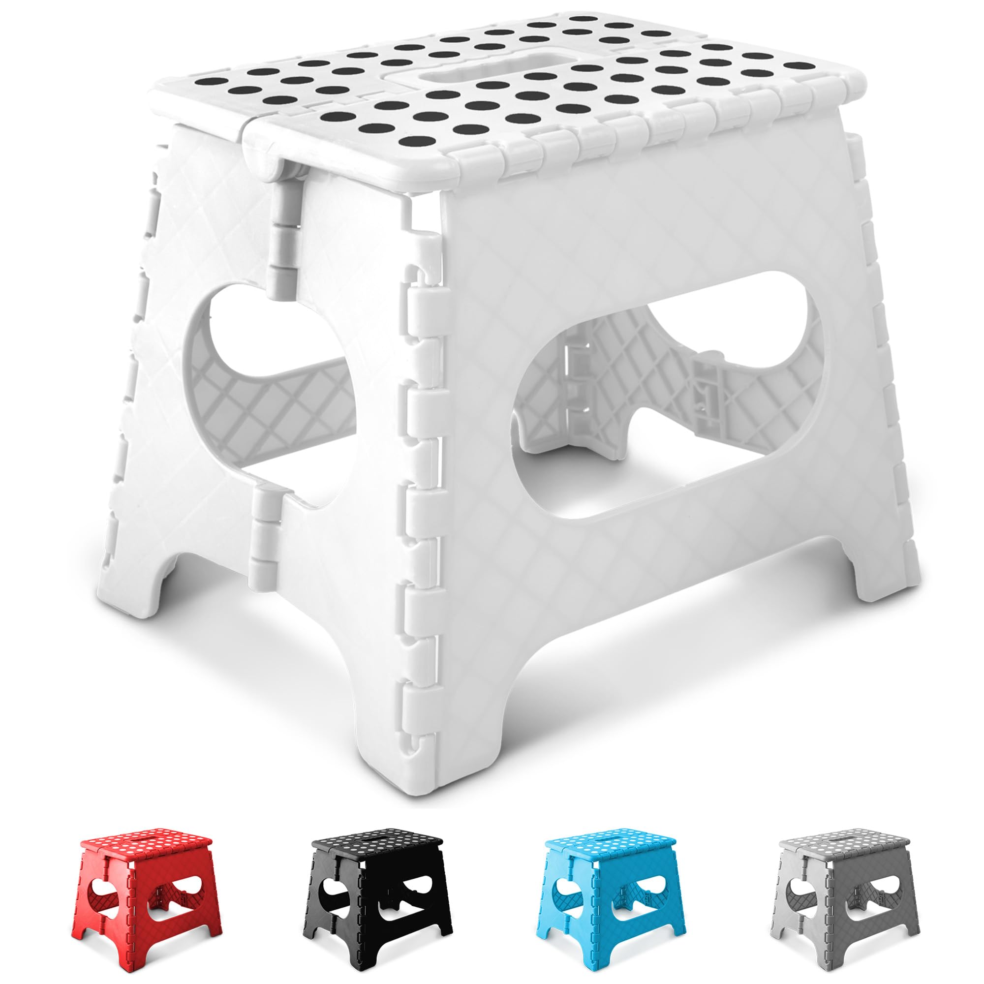 KEPLIN 11 Inch Heavy Duty Folding Step Stool | 150kg Capacity | Plastic 1