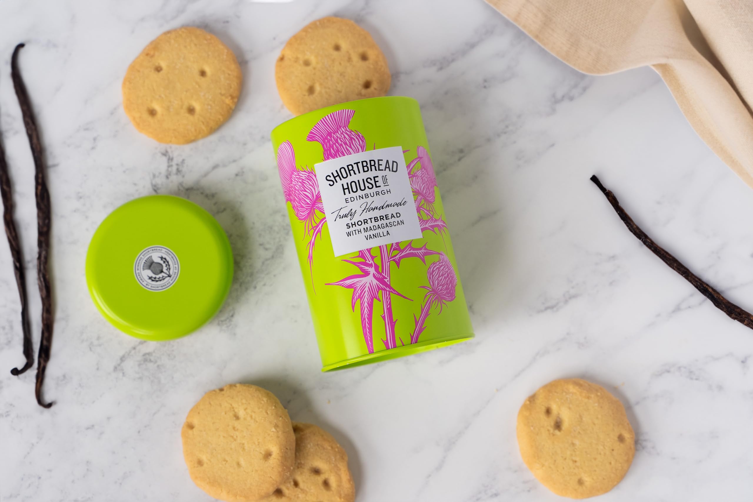 Shortbread House of Edinburgh - Truly Handmade All Butter Shortbread Biscuits with Madagascan Vanilla (140g Tin) 3