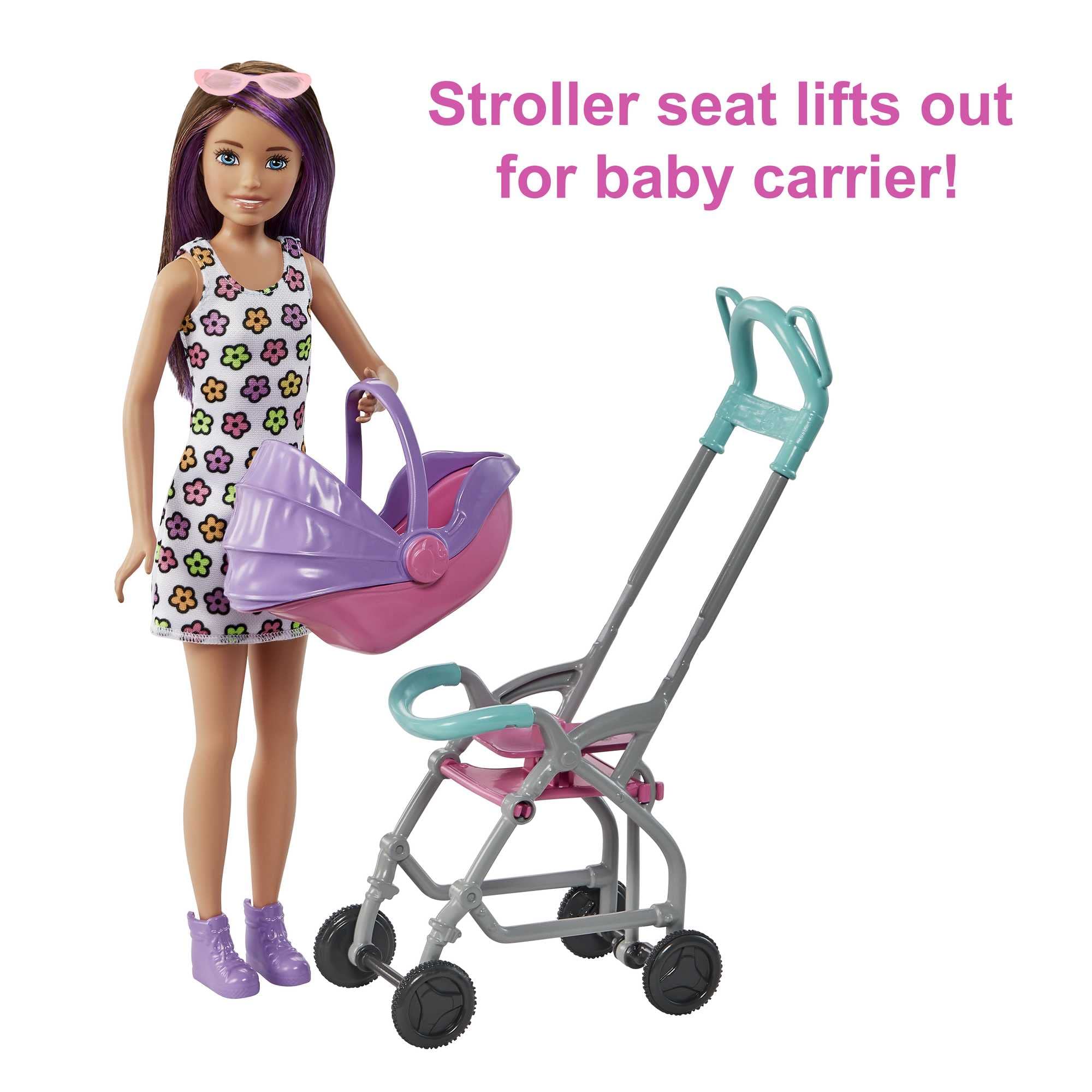 Barbie Skipper Babysitters Inc. Playset with Skipper Doll, Stroller, Baby Doll & 5 Accessories | Ages 3+ 3