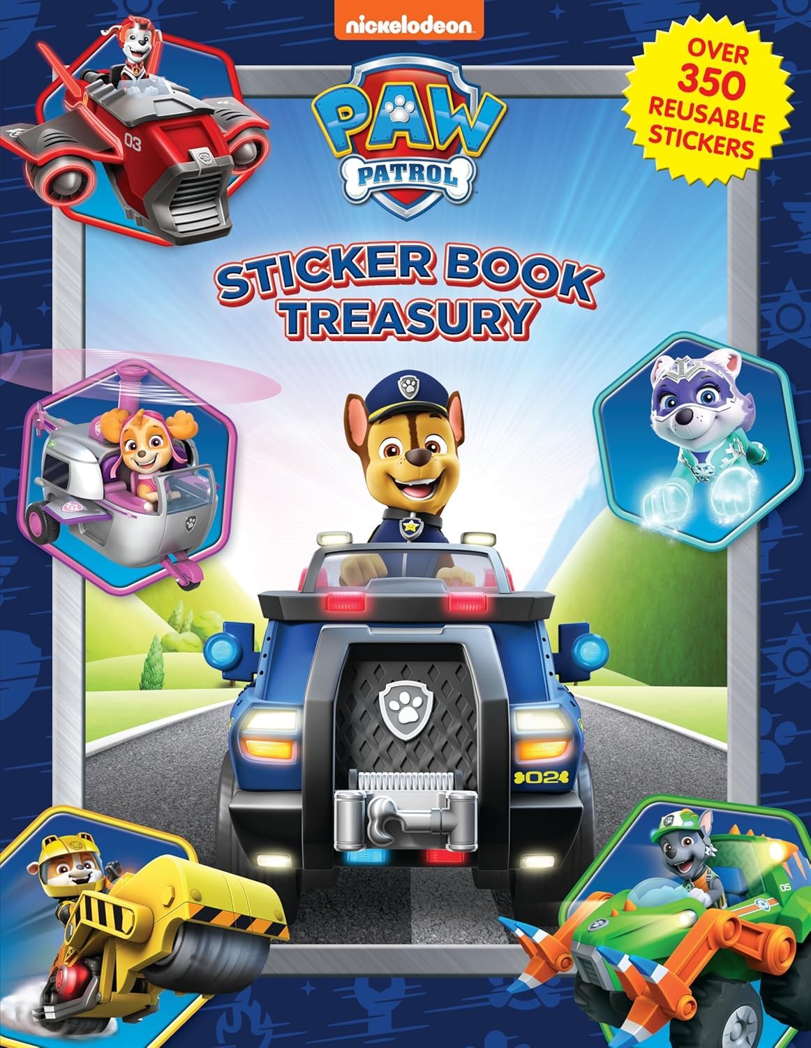 Nickelodeon Paw Patrol Sticker Book Treasury - 350 Reusable Stickers | Kids Edition | Ages 3+