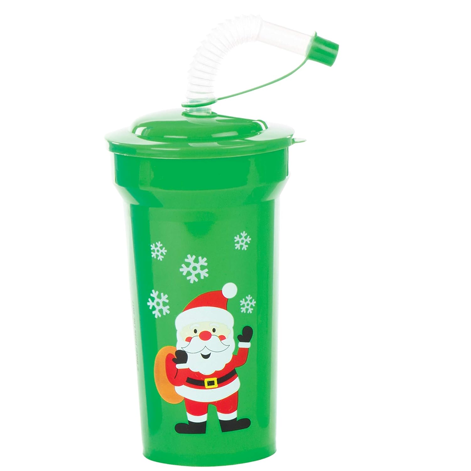 Baker Ross AV808 Christmas Bendy Straw Cups - Assorted Fun Drinkware for Kids 7