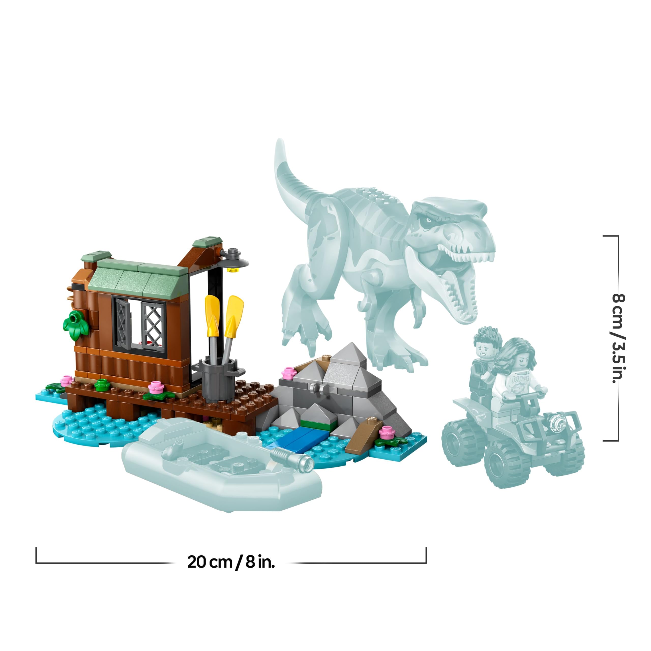 LEGO Jurassic World T. rex River Escape Building Set 76975 | Ages 5+ 8
