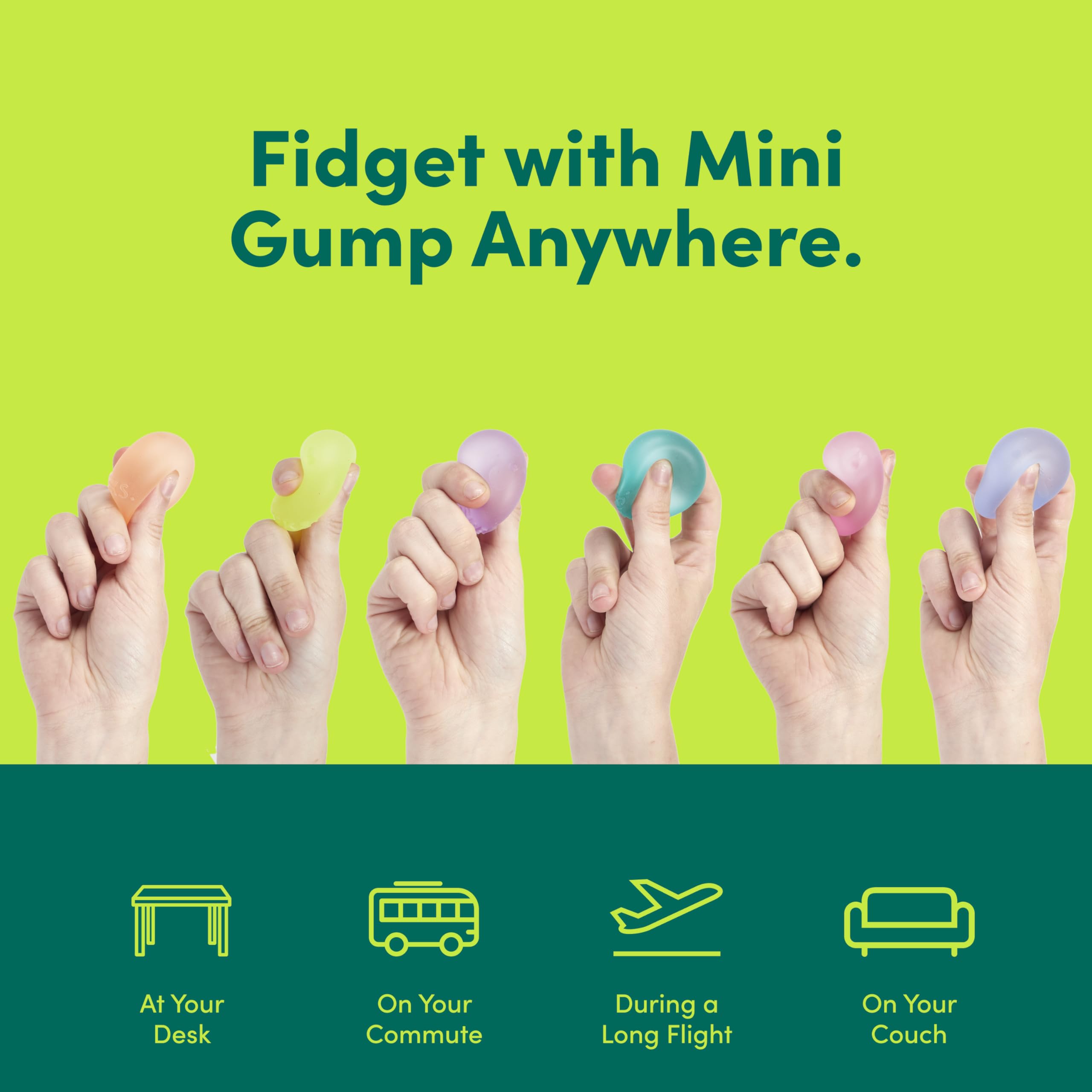 Speks Mini Gump Stress Balls - Ultra Soft Squishy Fidget Toy | Palm-Sized | TPR & Maltose Gel 5