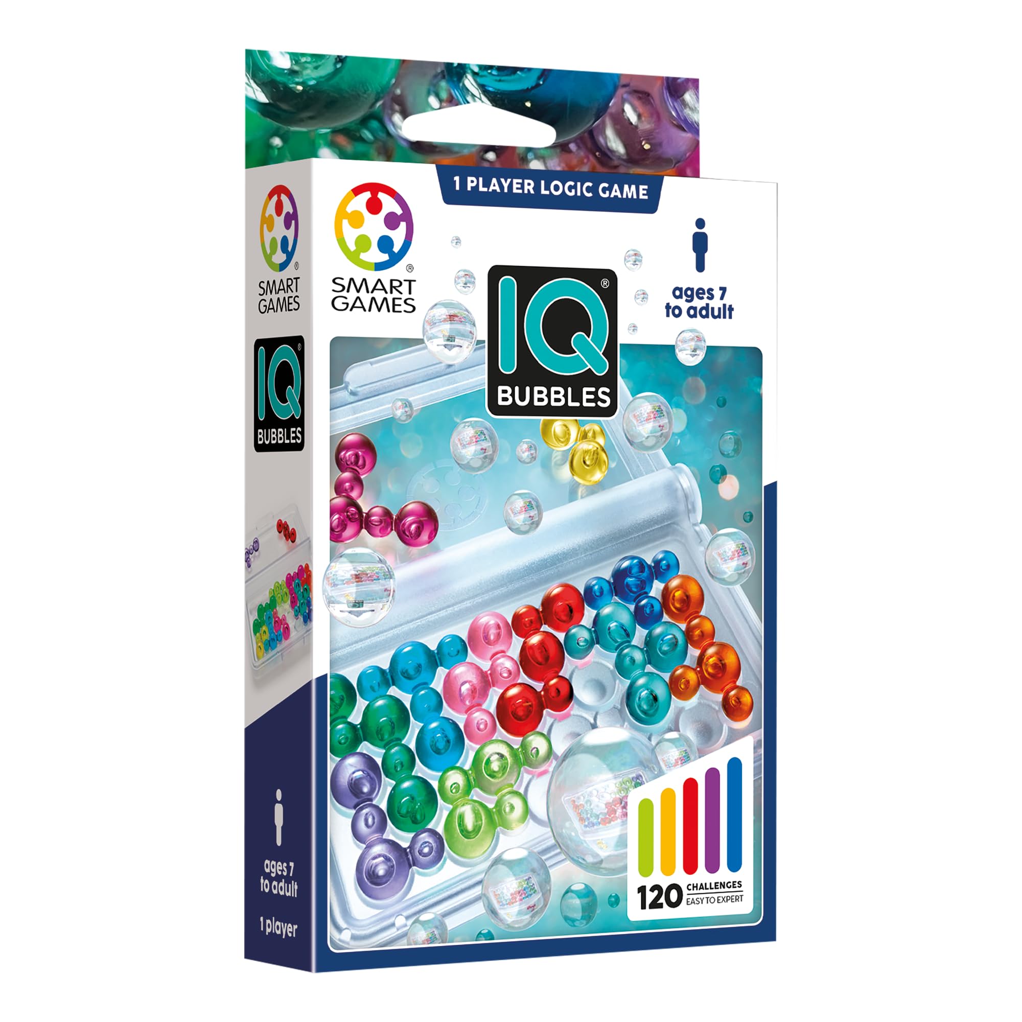 SmartGames IQ Bubbles - Travel Puzzle Game with 120 Challenges, Ages 7+ 5