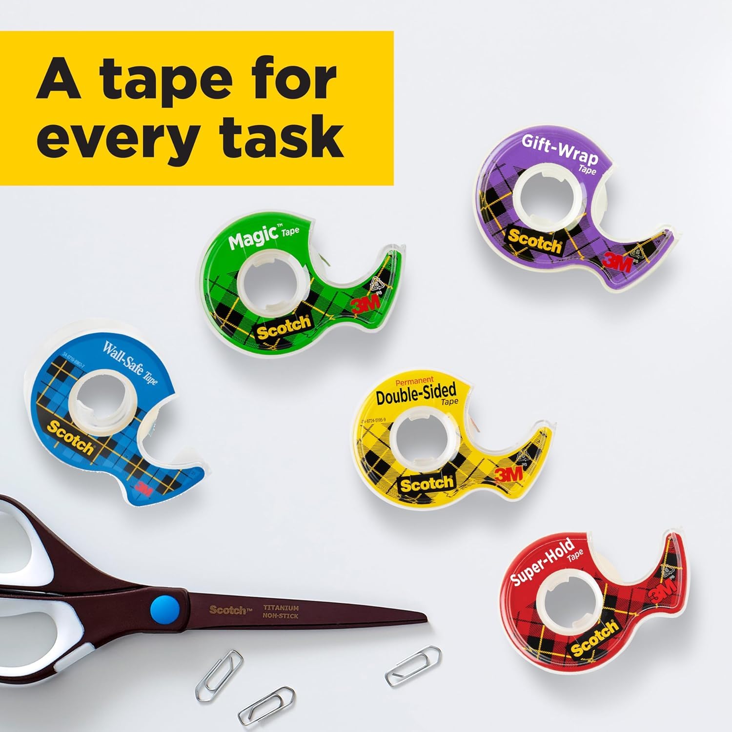 Scotch Magic Tape - 6 Rolls, 19mm x 33m, Invisible Matte Finish | Refillable Dispenser Included 8