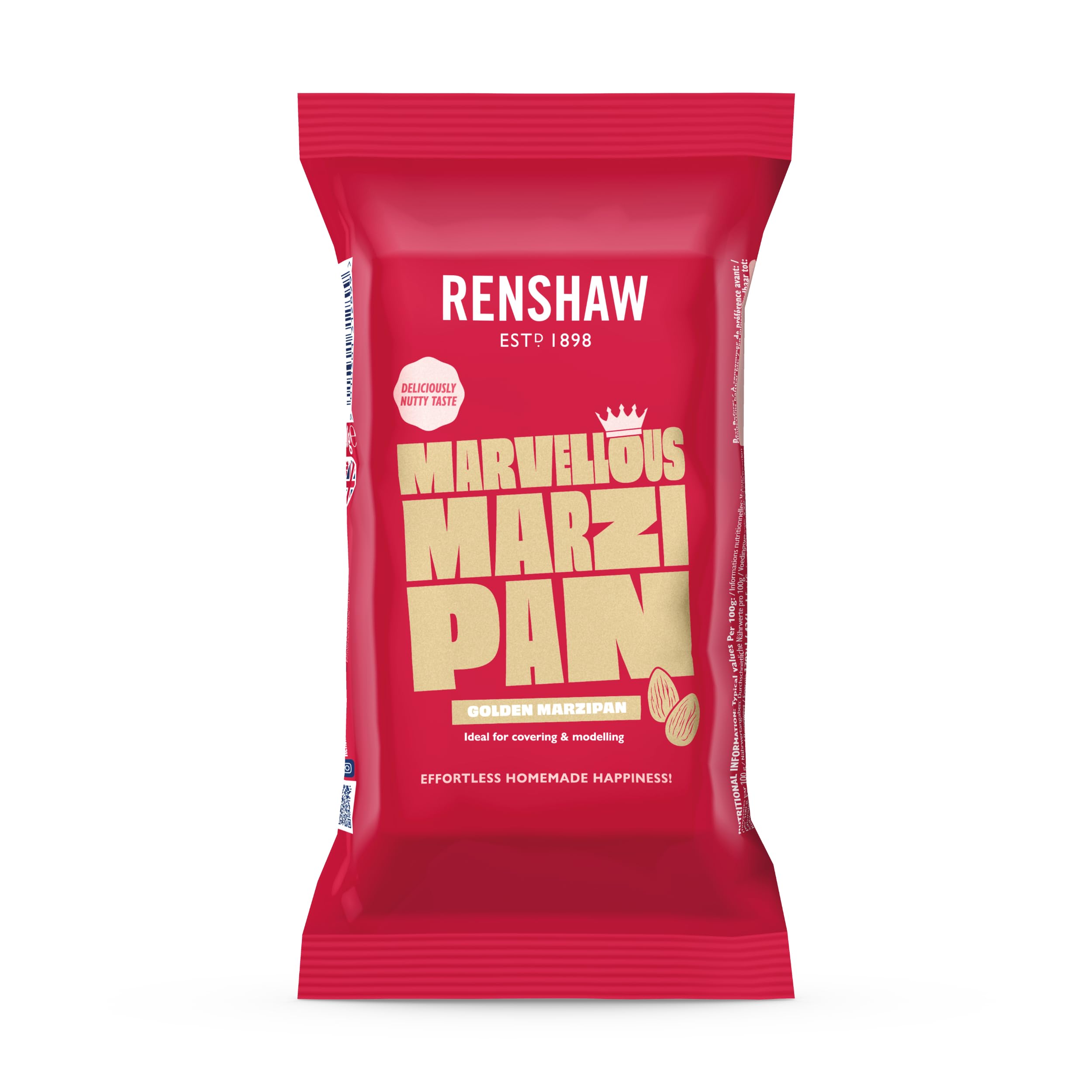 Renshaw Golden Marvellous Marzipan - Yellow, 500 g