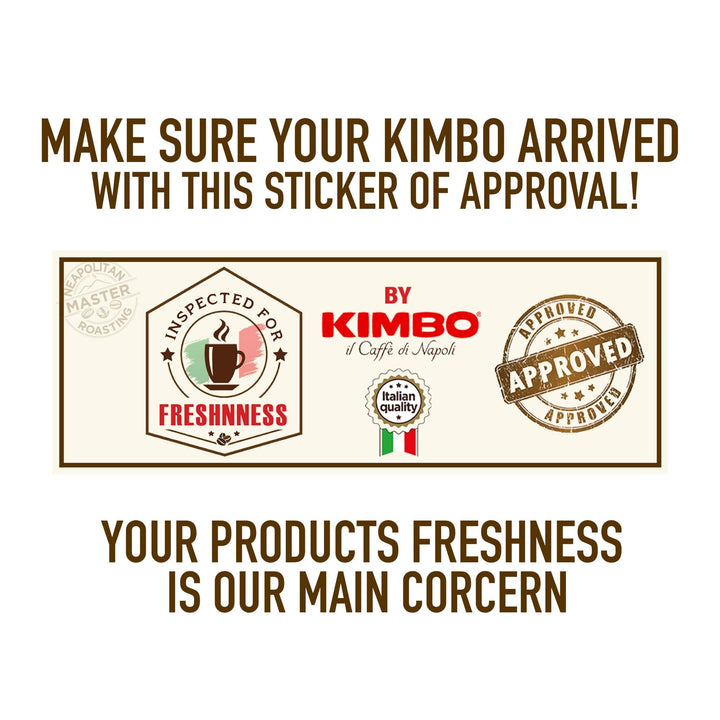 Kimbo Caffè Crema Classico Whole Coffee Beans, Light Roast, 1kg Bag