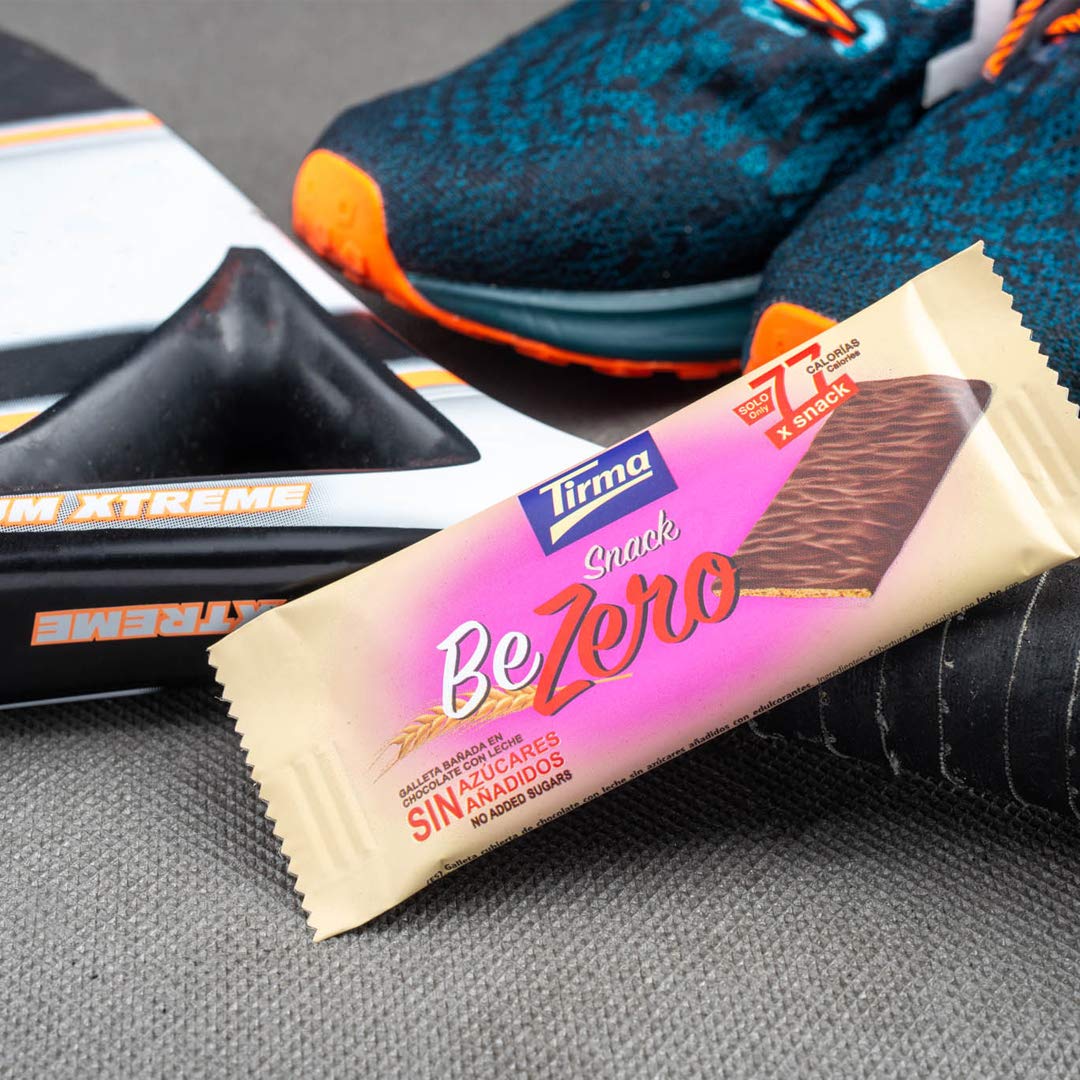 Tirma BeZero Milk Chocolate Light Biscuits - Low Calorie, No Added Sugars, 6 Individually Wrapped Snacks 13