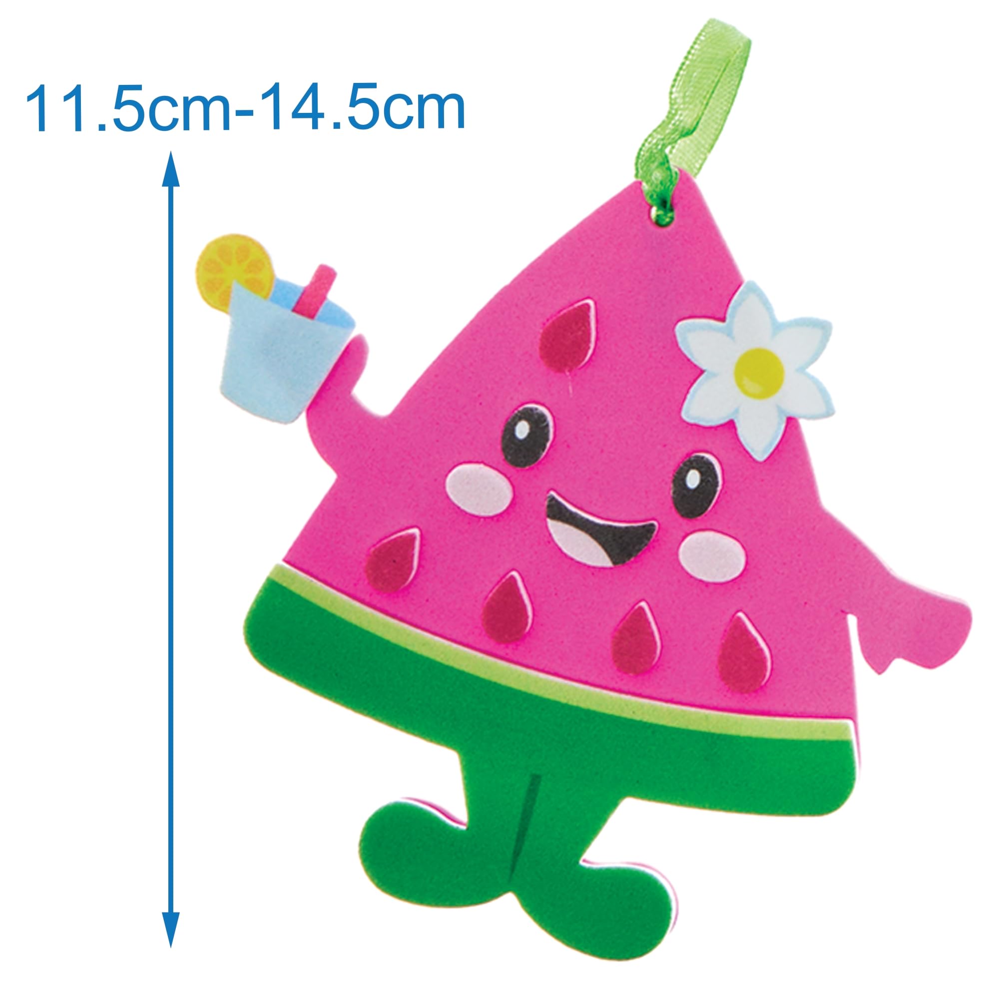 Baker Ross Summer Fruit Mix & Match Decoration Kits - Pack of 8 Foam Craft Kits 4