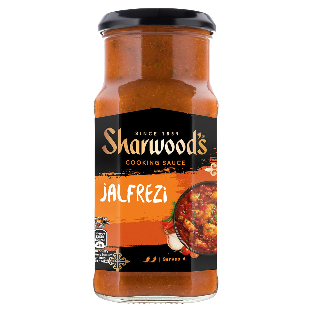 Sharwood's Jalfrezi Medium Curry Cooking Sauce – Fiery Tomato & Pepper Blend