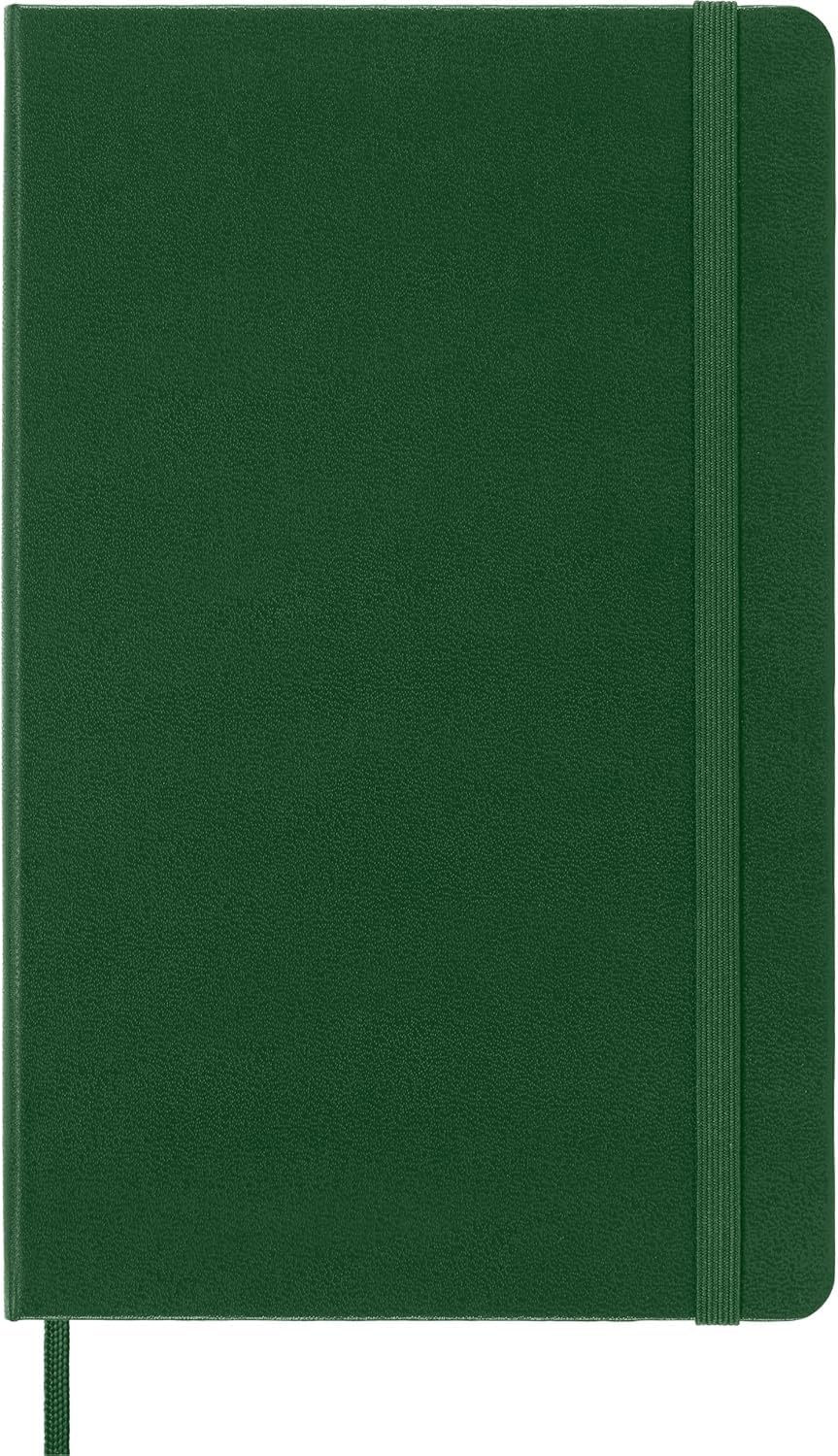 Moleskine Classic Notebook - Hard Cover | Ruled Pages | Large 13x21cm | 240 Pages | Myrtle Green