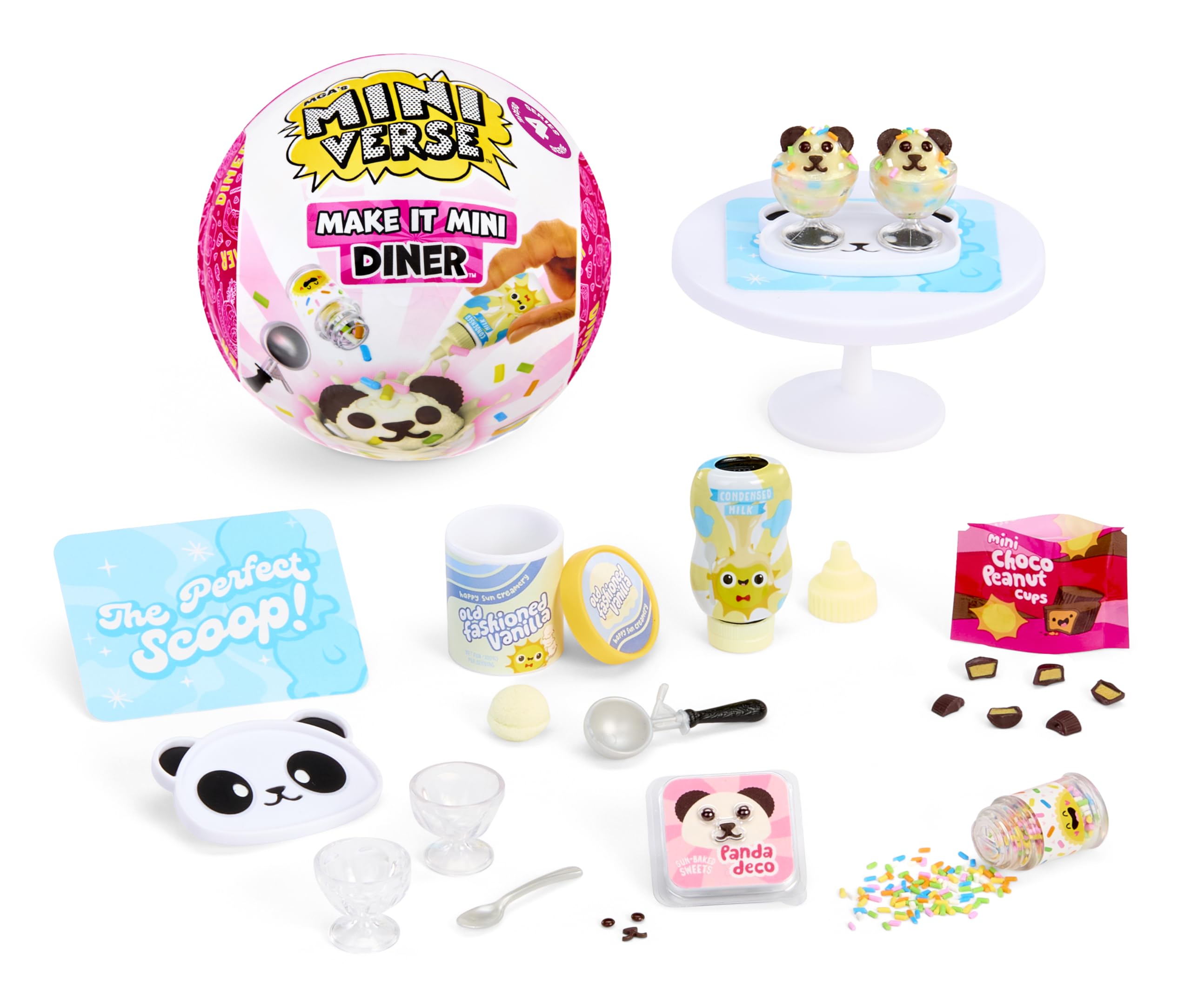 MGA's Miniverse Make It Mini Diner Series 4 Collectible DIY Resin Kit | Mini Size | Age 8+