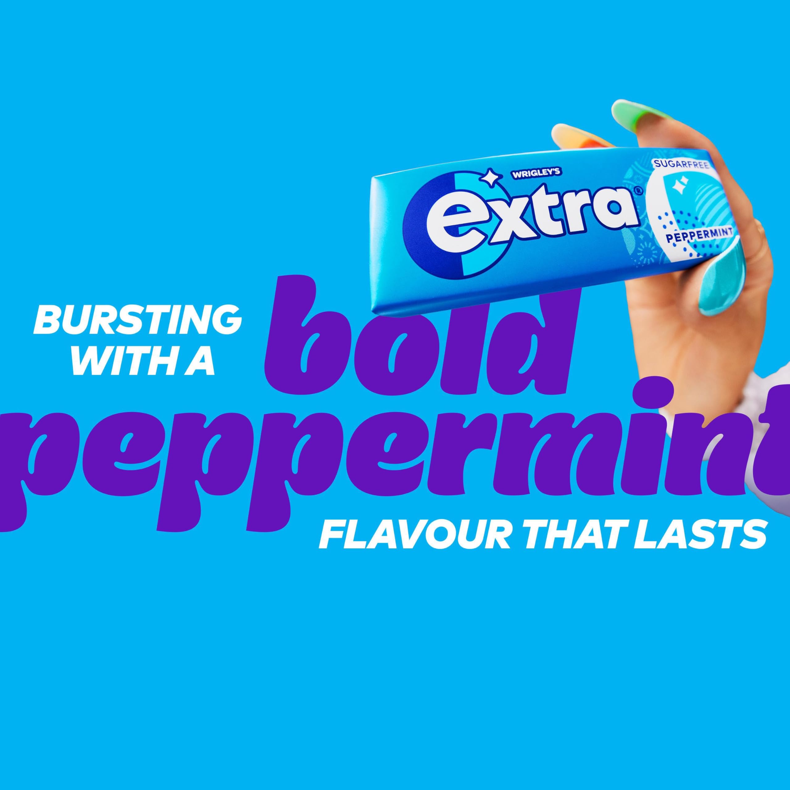 Extra Peppermint Sugar-Free Chewing Gum with Xylitol - 30 Packs (300 Pieces) 3