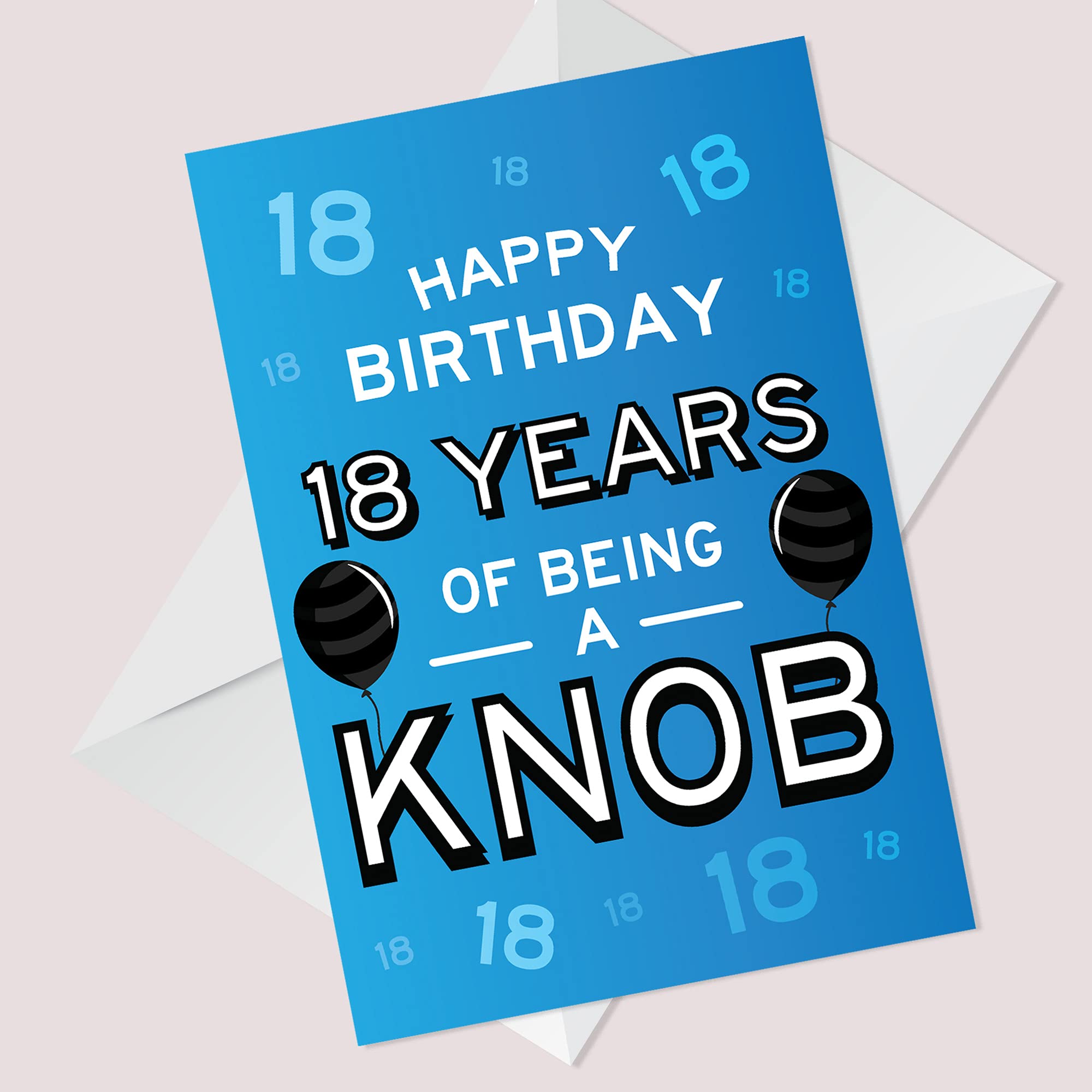 RED OCEAN Funny Rude 18th Birthday Card for Him | A6 Handmade in England | Includes Envelope 6