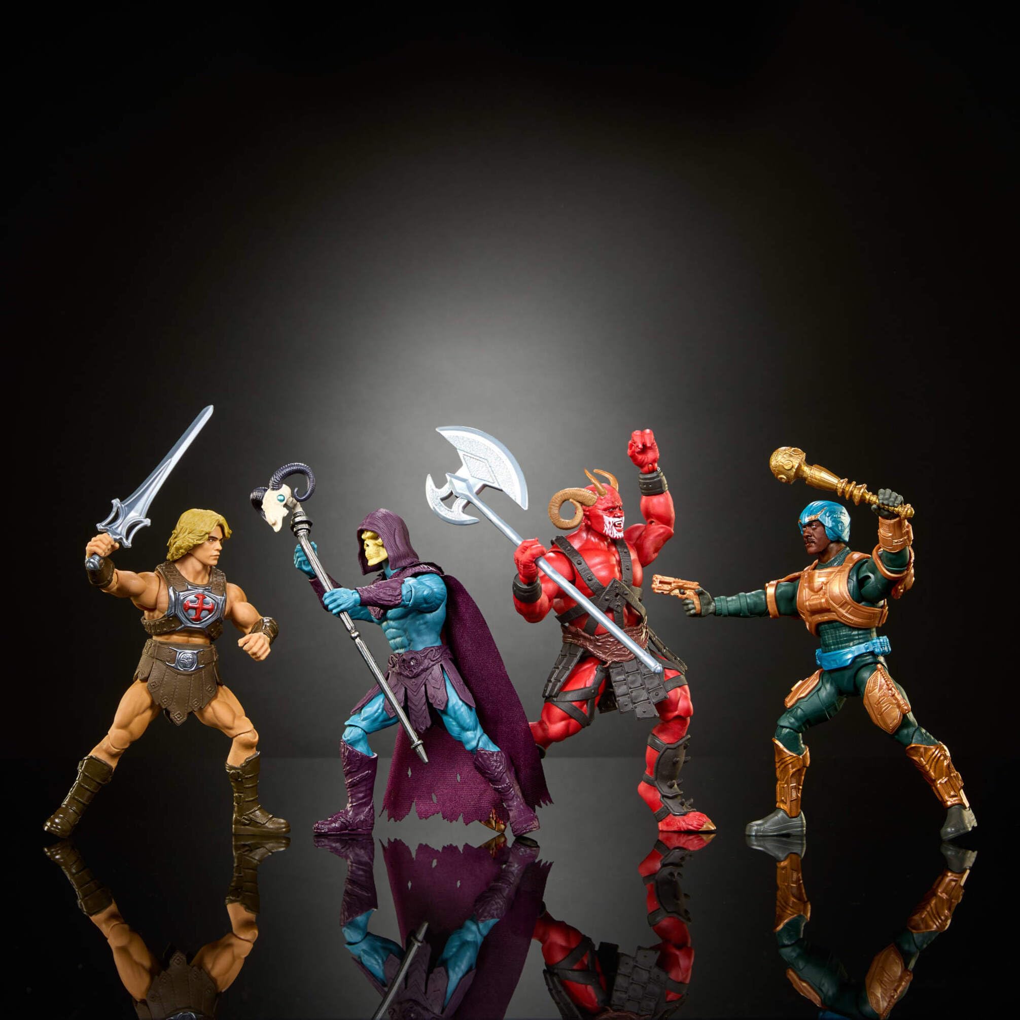 Masters of the Universe Action Figure 4 Pack - 5.5 Inch Movie Figures with Actor Likenesses 3