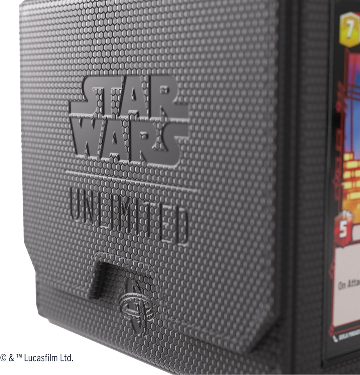 Gamegenic Star Wars Unlimited Deck Pod - Black Card Game Accessory