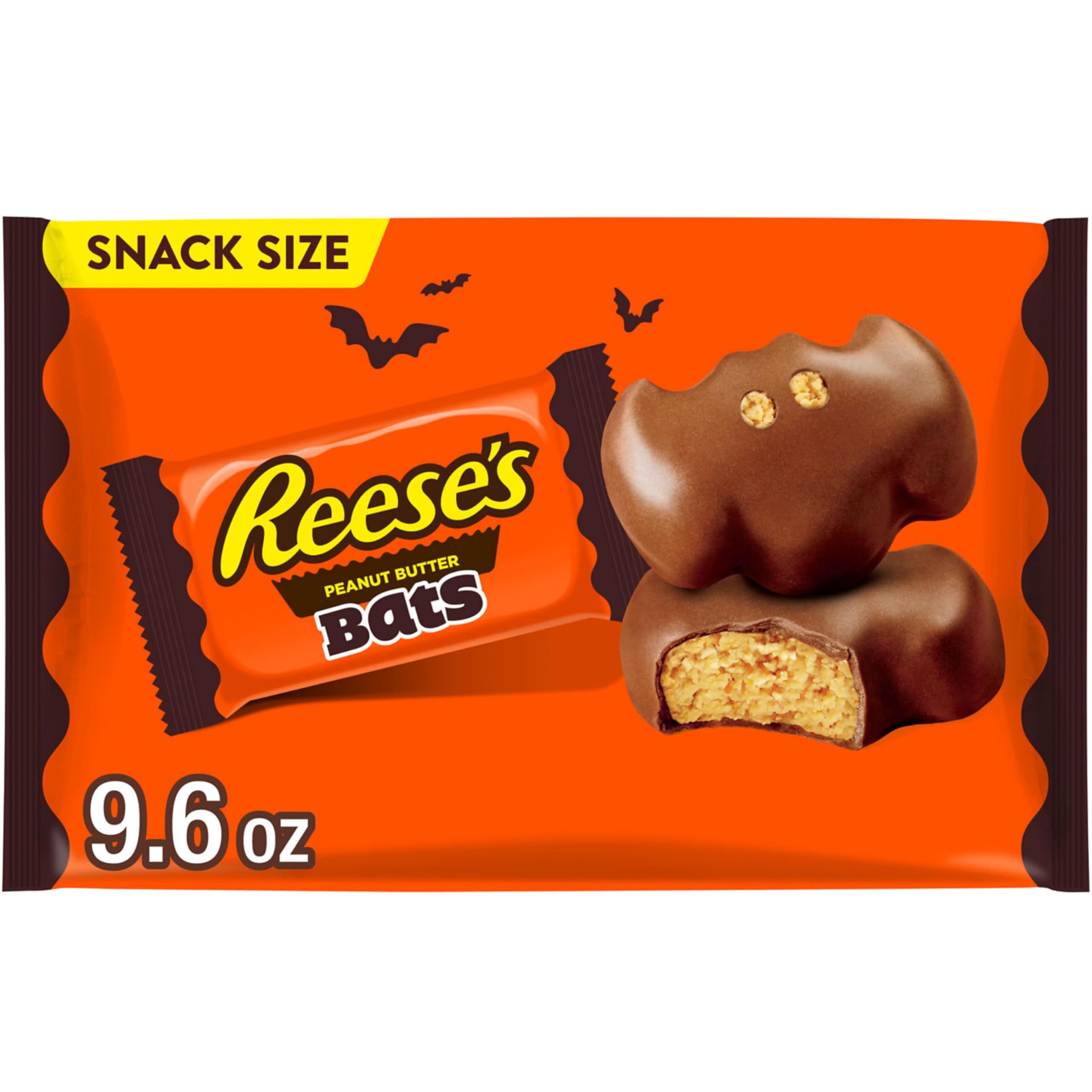 Reese's Peanut Butter Bats Snack Size Halloween Candy Bag 272g 1