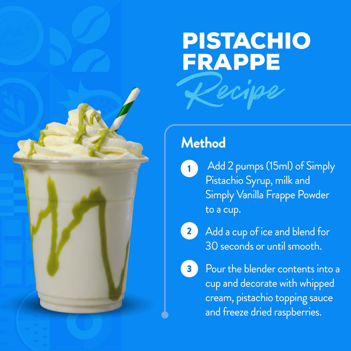 Simply - Pistachio Syrup, Vegan & Nut Free Flavoured Syrup for Coffee, Cocktails & Beverages