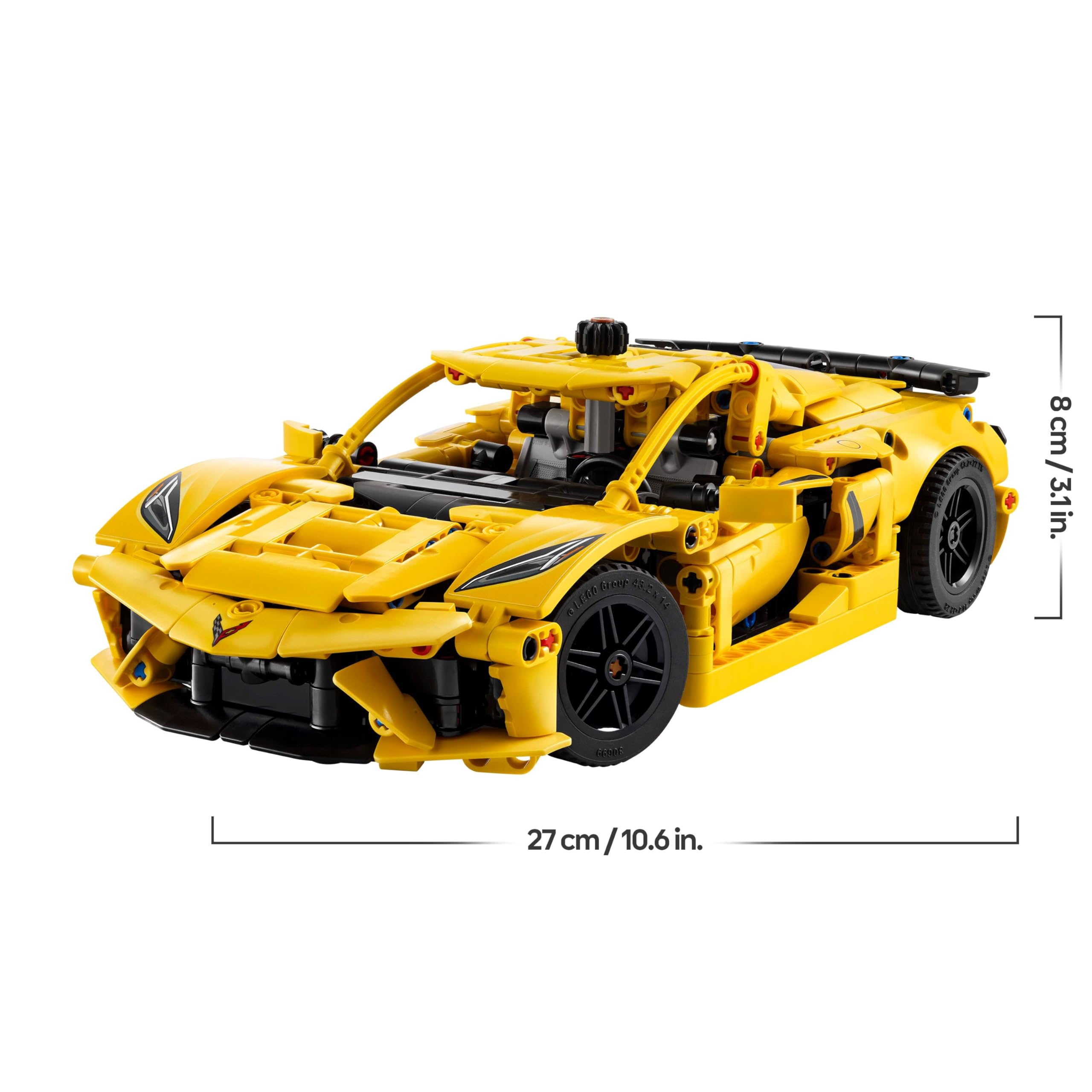 LEGO Technic Chevrolet Corvette Stingray Race Car Model Kit (42205) | 8-Cylinder Engine | Ages 9+ 8