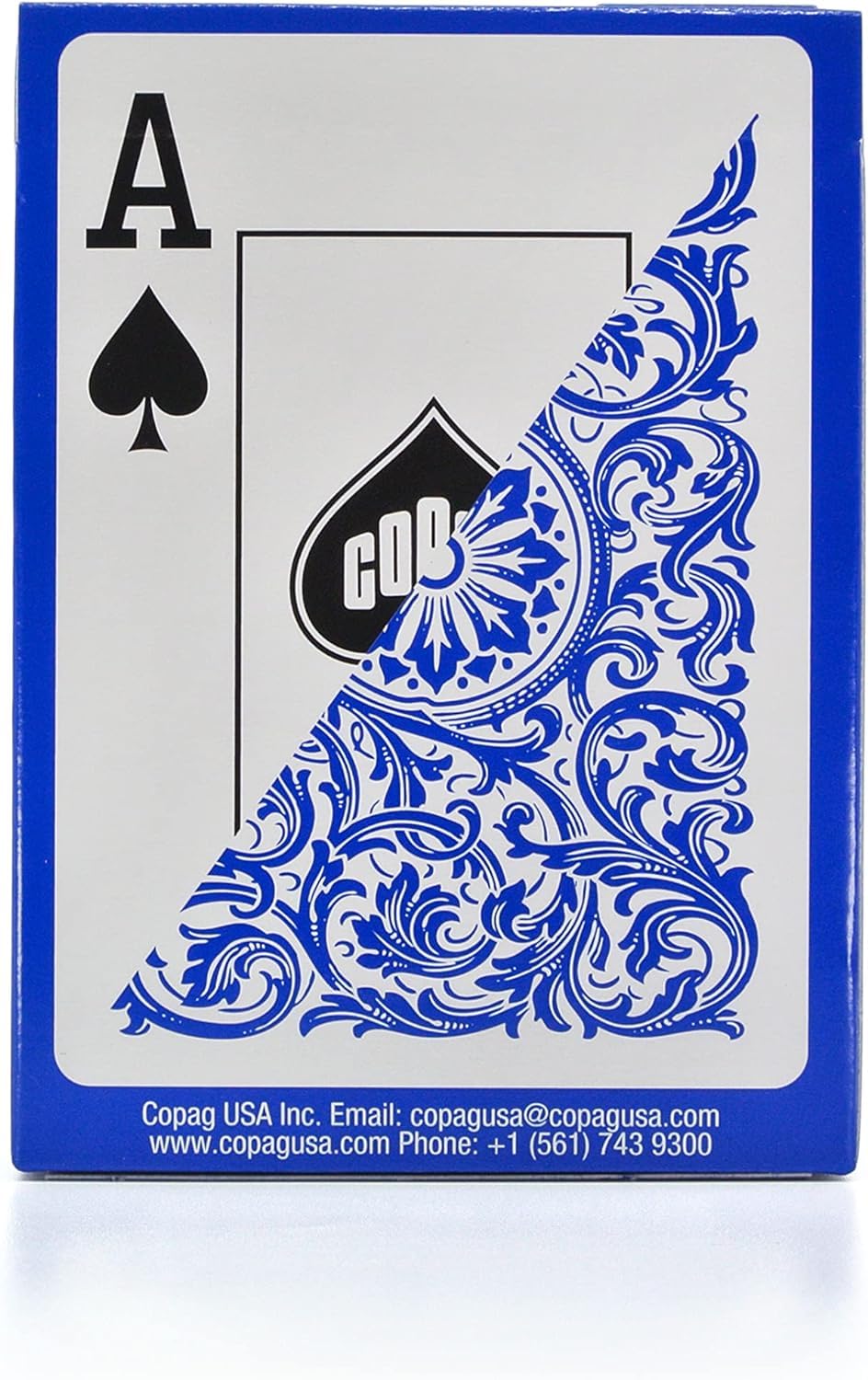 Copag Poker Size Jumbo Index Playing Cards - Blue, Single Deck, Ages 14+