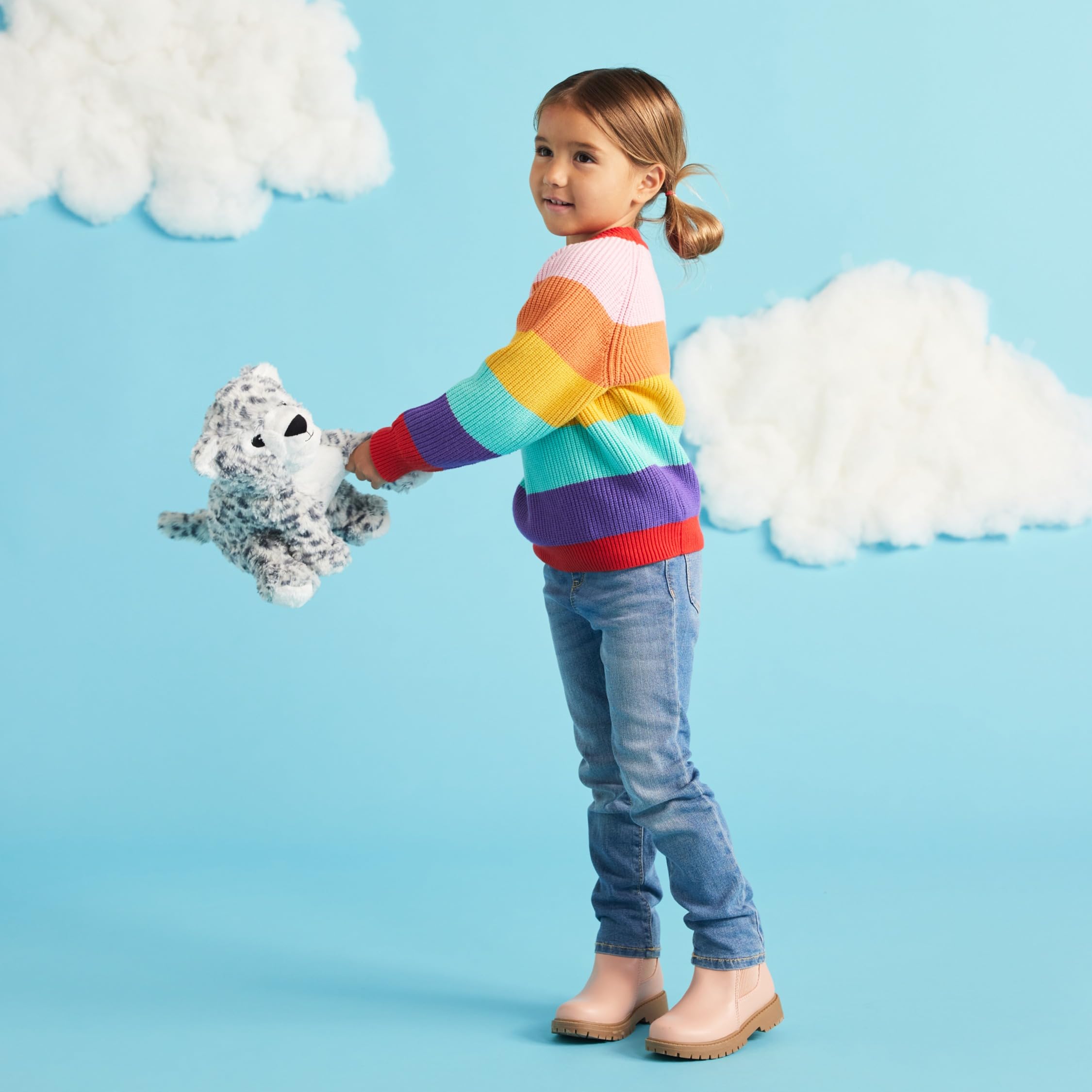Warmies Plush Snow Leopard Microwavable Weighted Teddy with French Lavender Scent