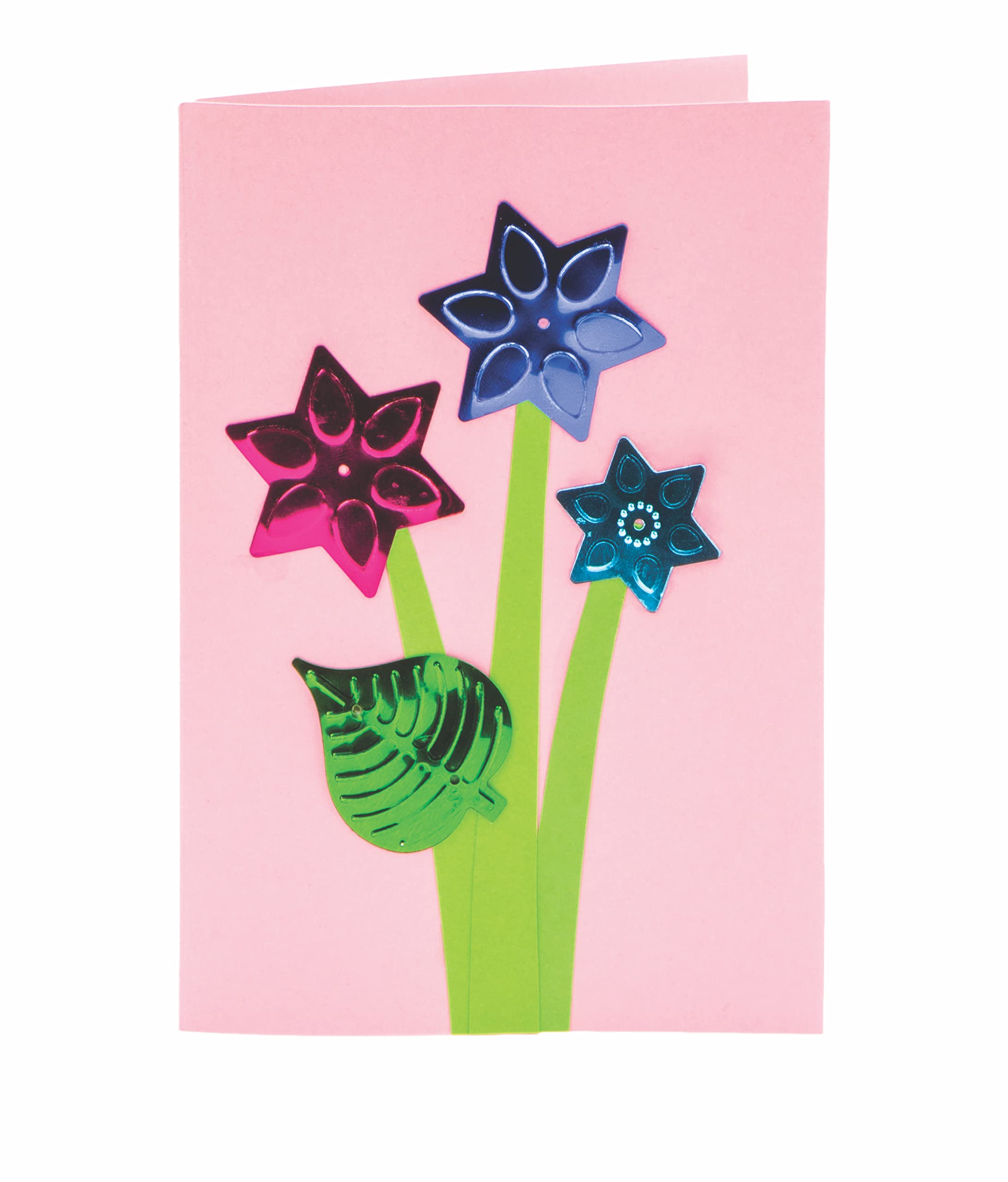 Baker Ross Jumbo Sequins for Crafting - 80g Assorted Colours & Shapes for Jewellery Making 2