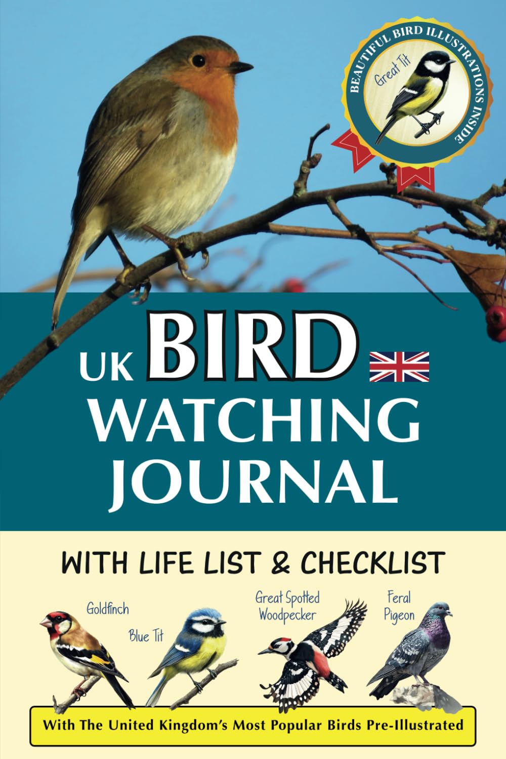 Blair Watkins UK Bird Watching Journal - Life List & Checklist | Paperback | 149 Pages 1