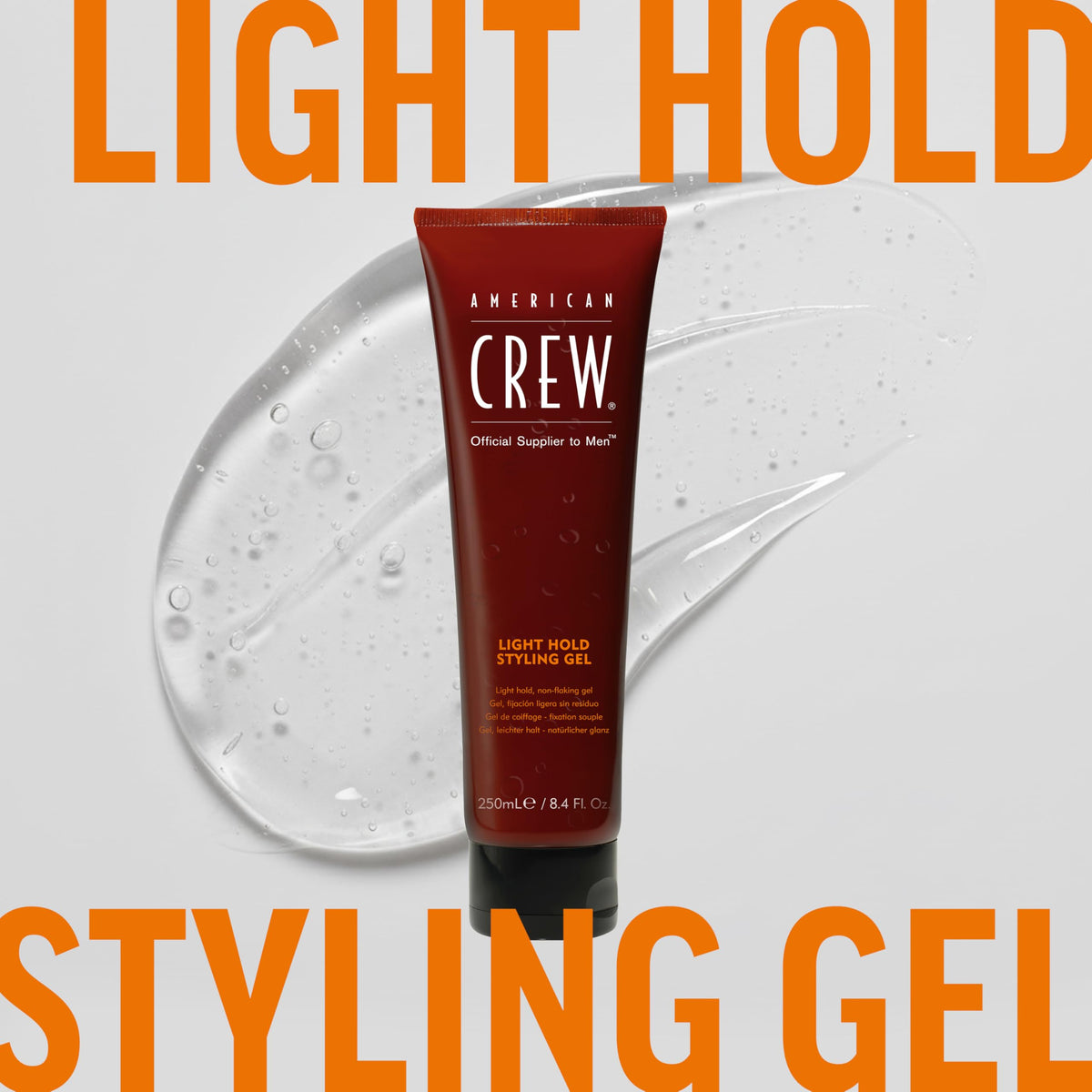American Crew Light Hold Gel - Alcohol-Free, Flake-Free, Thermal Protection | 250 ml 7