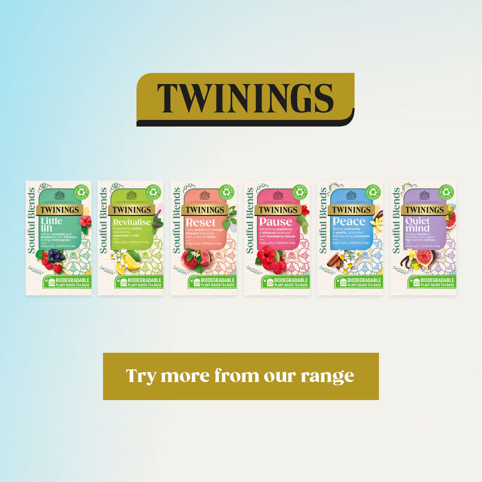 Twinings Soulful Blends Peace Herbal Tea - Mellow Camomile & Vanilla, 20 Teabags, 40g 7