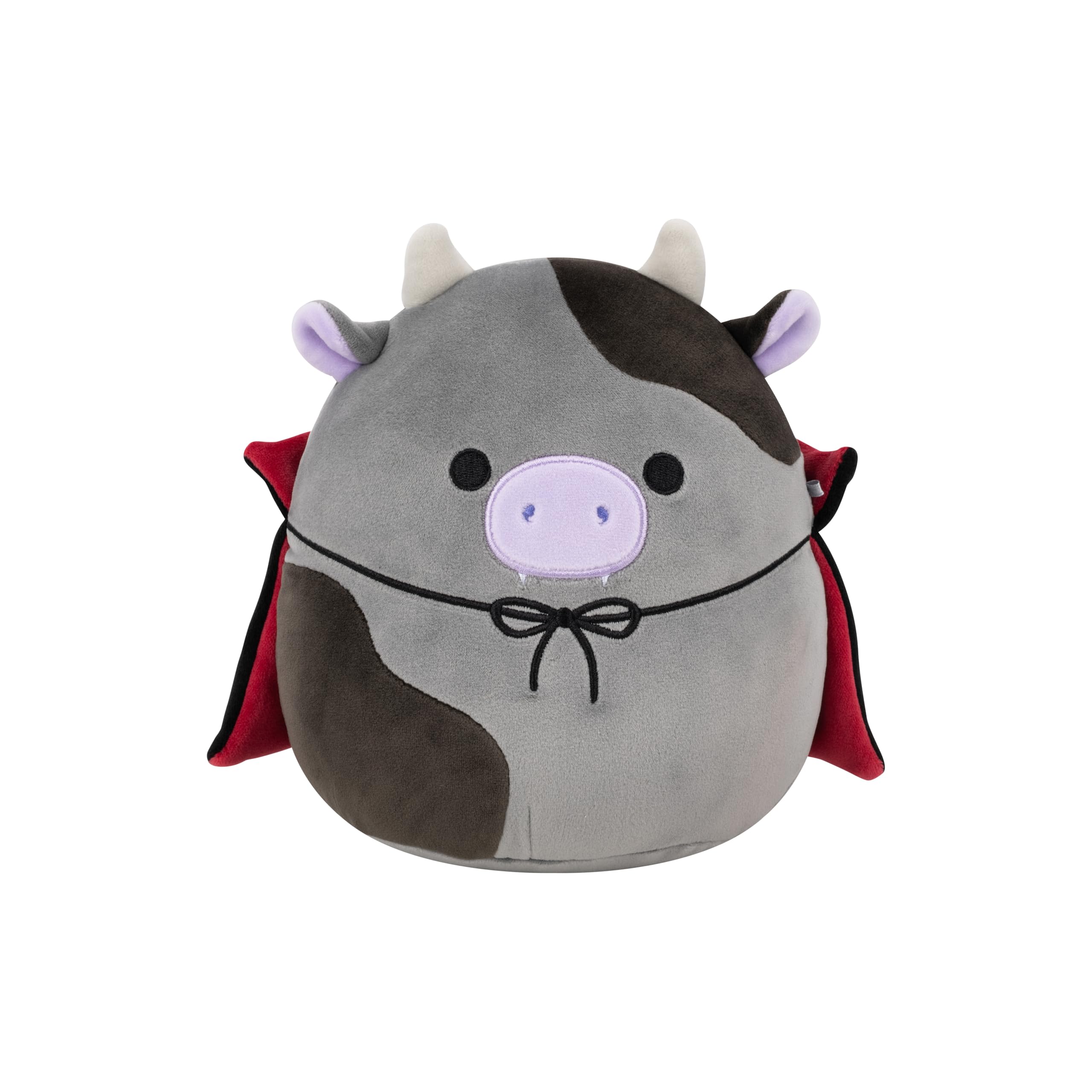 Squishmallows Bridgette the Grey and Black Cow - 7.5-Inch Halloween Plush Toy 1