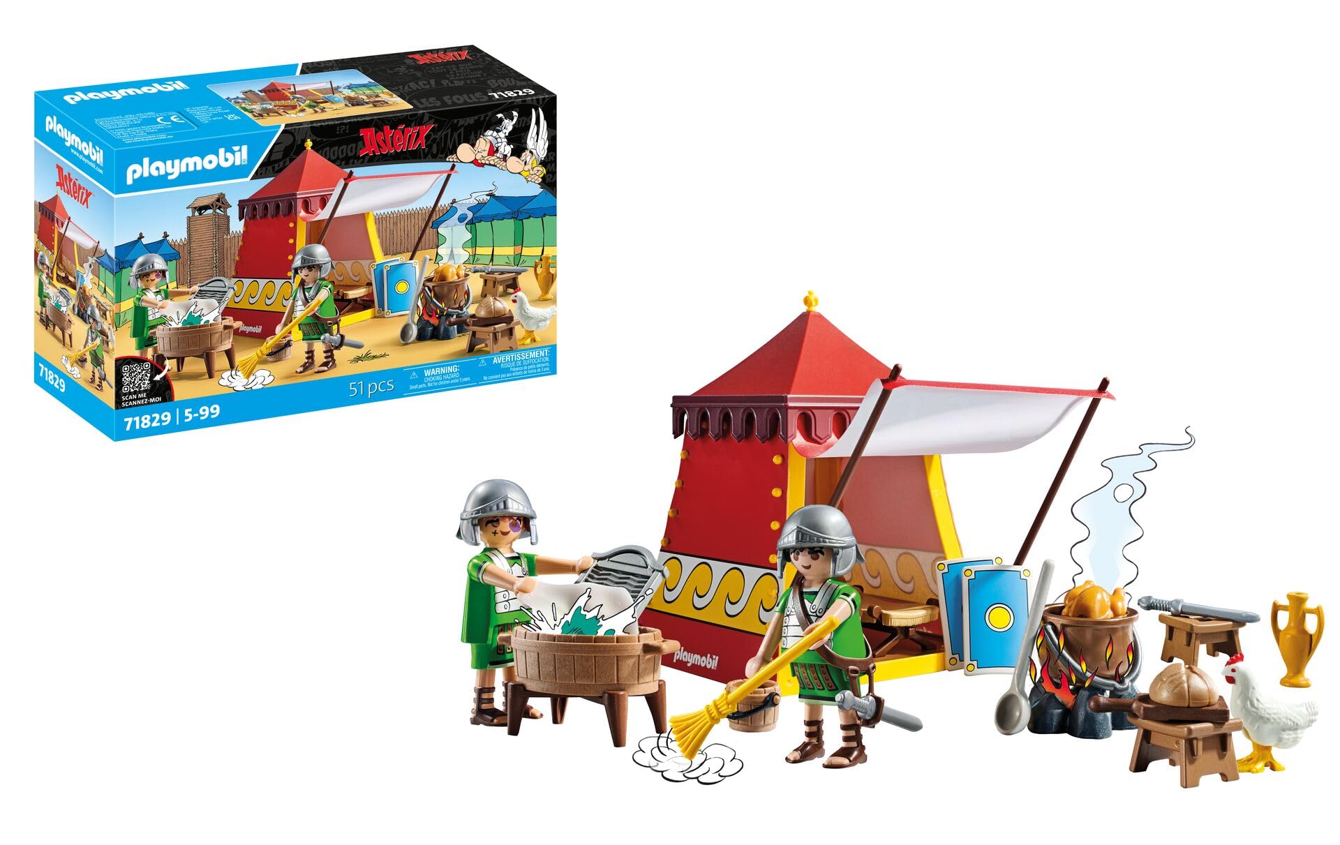 Playmobil Asterix Legionary Tent Playset - Roman Adventure for Kids 4-10 Years 1