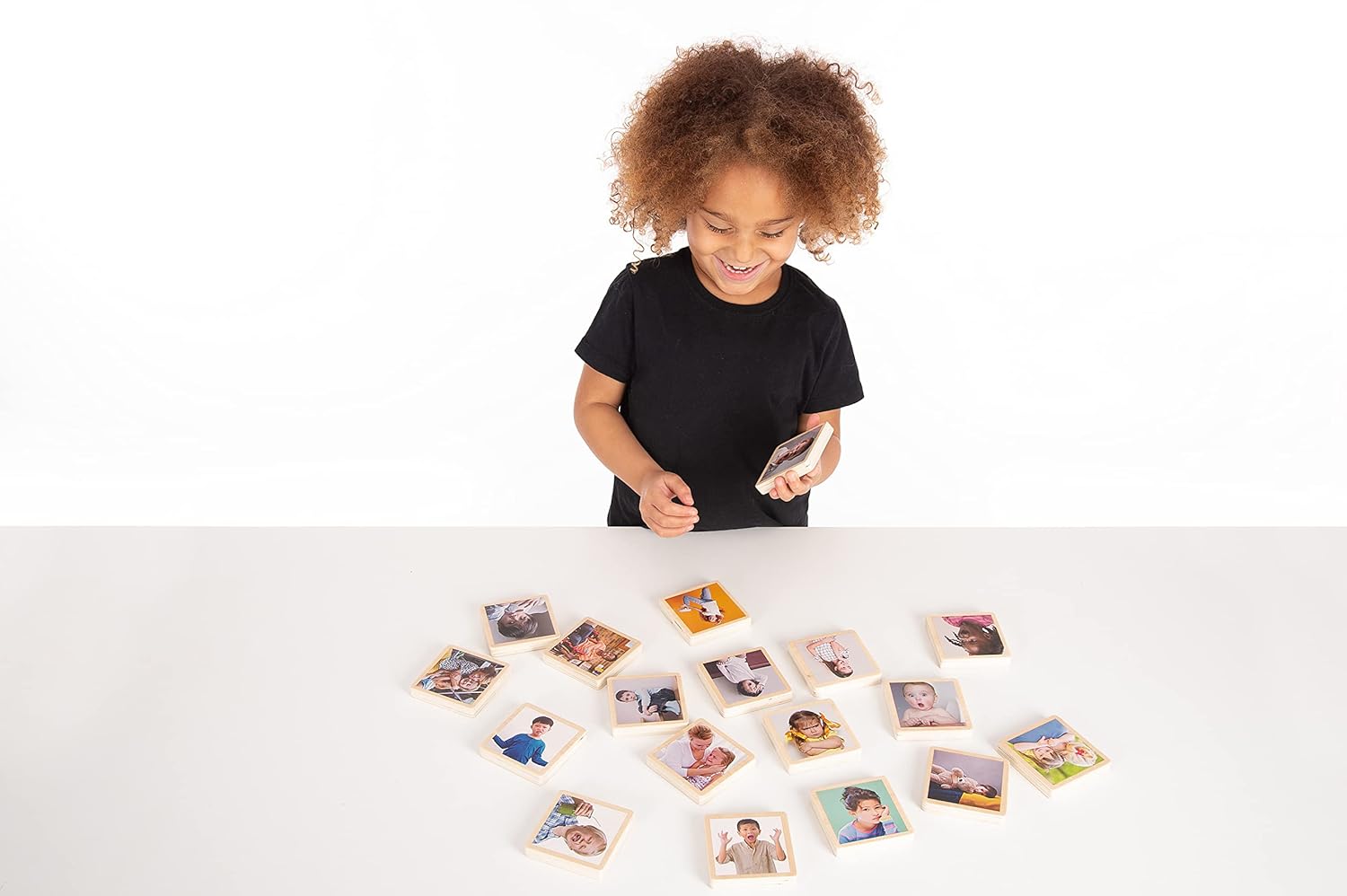 TickiT My Emotions Wooden Tiles - Educational Emotional Learning Toy for Kids 2