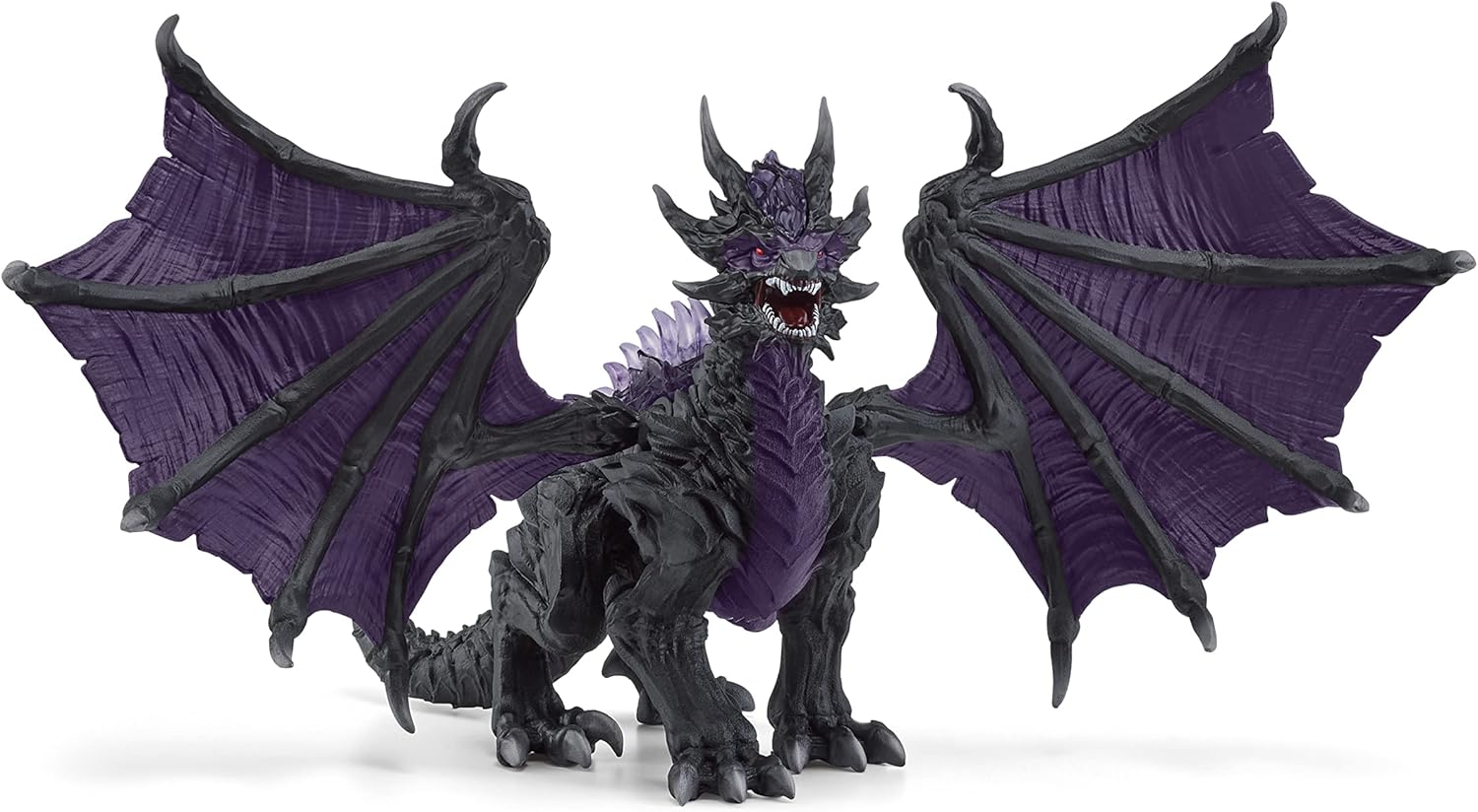 Schleich 70152 Eldrador Creatures Shadow Dragon Figurine - Translucent Black & Purple Dragon for Ages 7+ 1