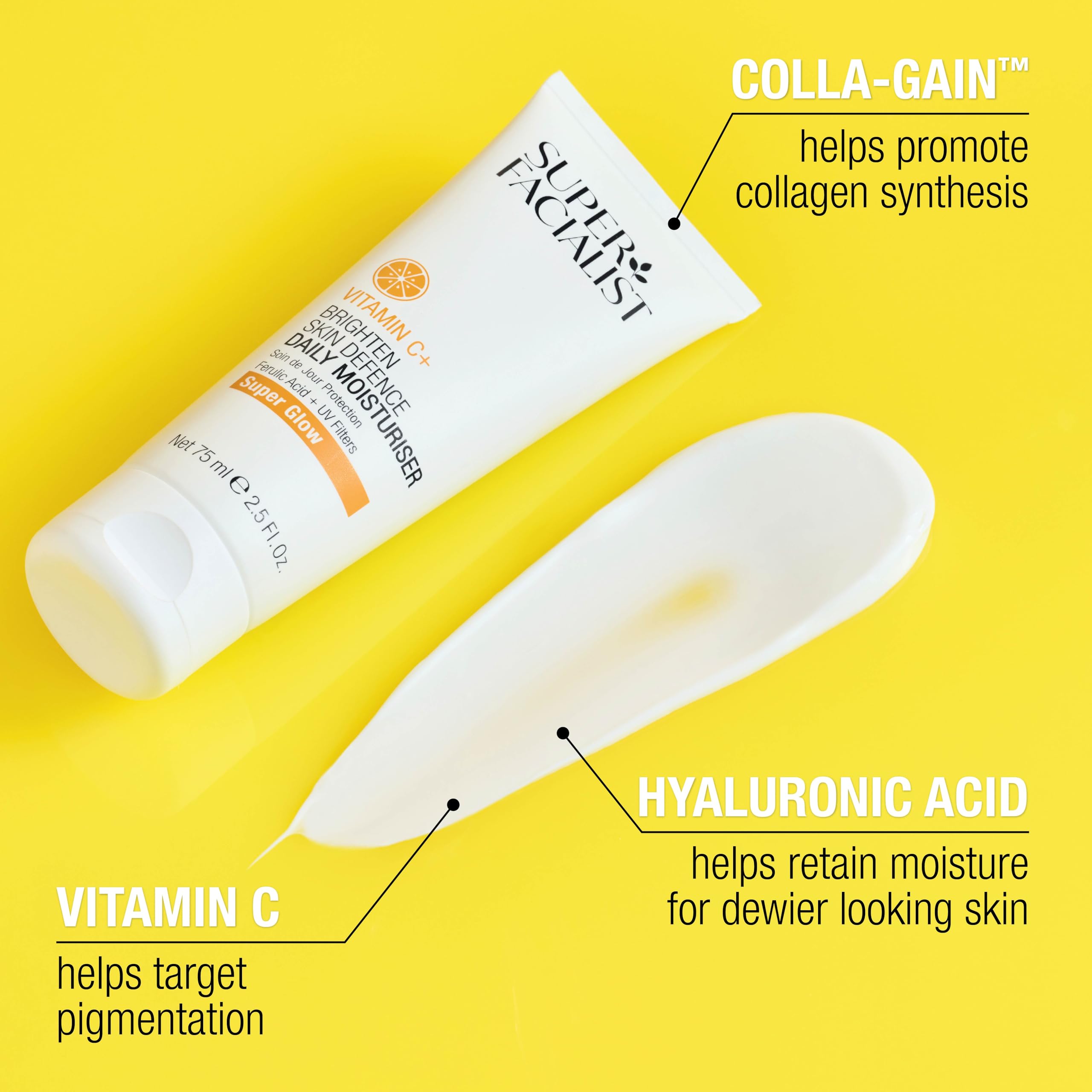 Super Facialist - Vitamin C + Skin Defence Daily Moisturiser Face Cream (80g) 2