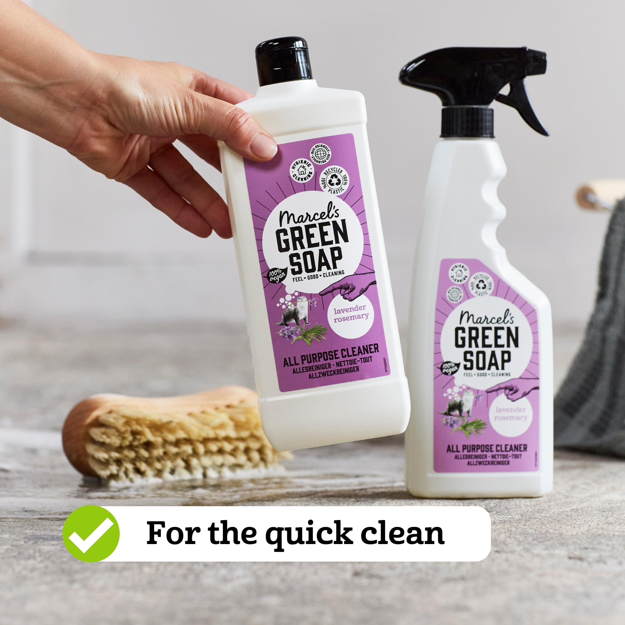 Marcel's Green Soap All Purpose Cleaner Spray - Lavender & Rosemary Scent | 500 ml | Vegan Formula 2
