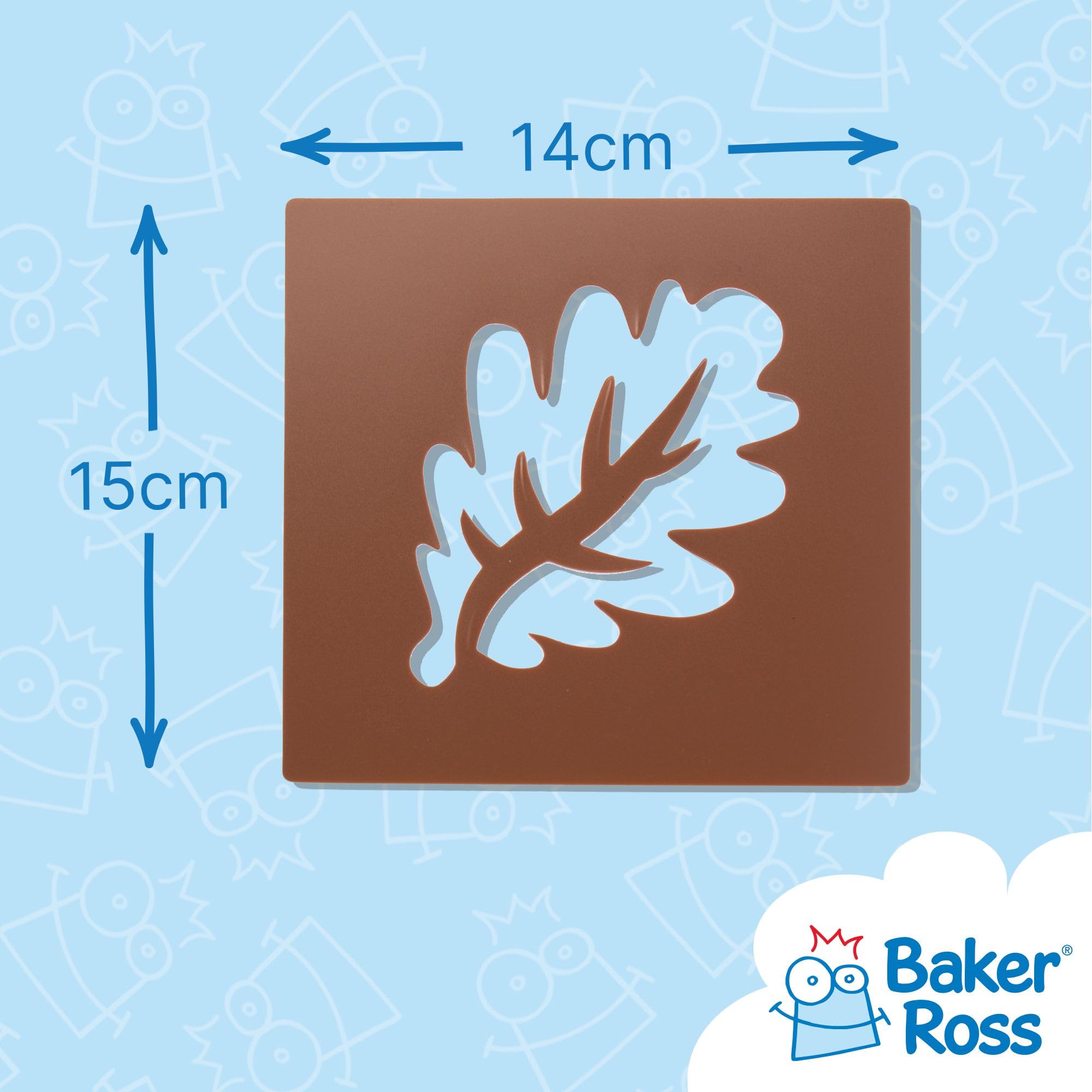 Baker Ross Autumn Stencils - Pack of 6 | Kids Arts & Crafts | Fall Decorations 3